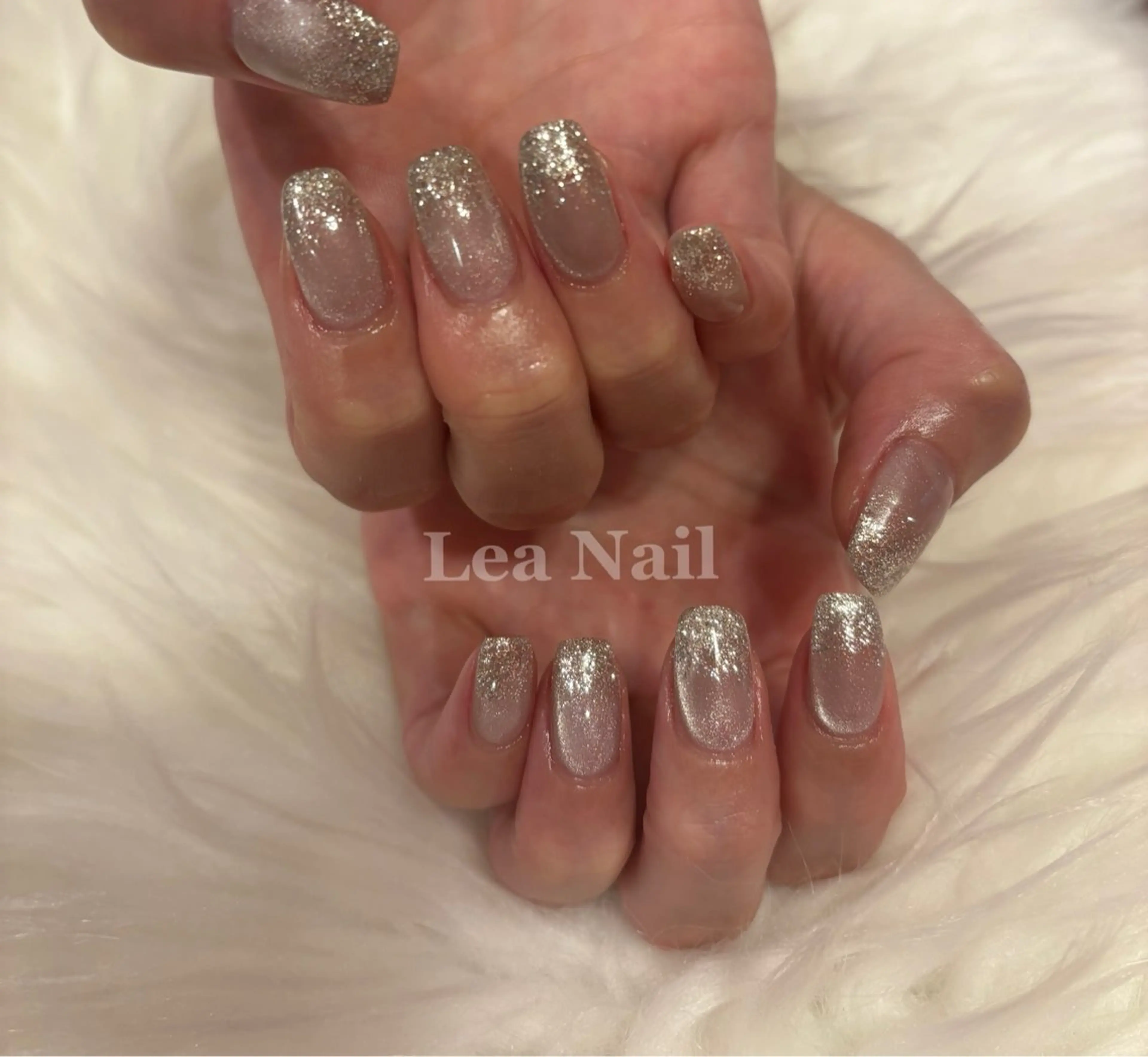 ネイル ラメ(グリッター) マグネットネイル Lea Nailのネイルデザイン