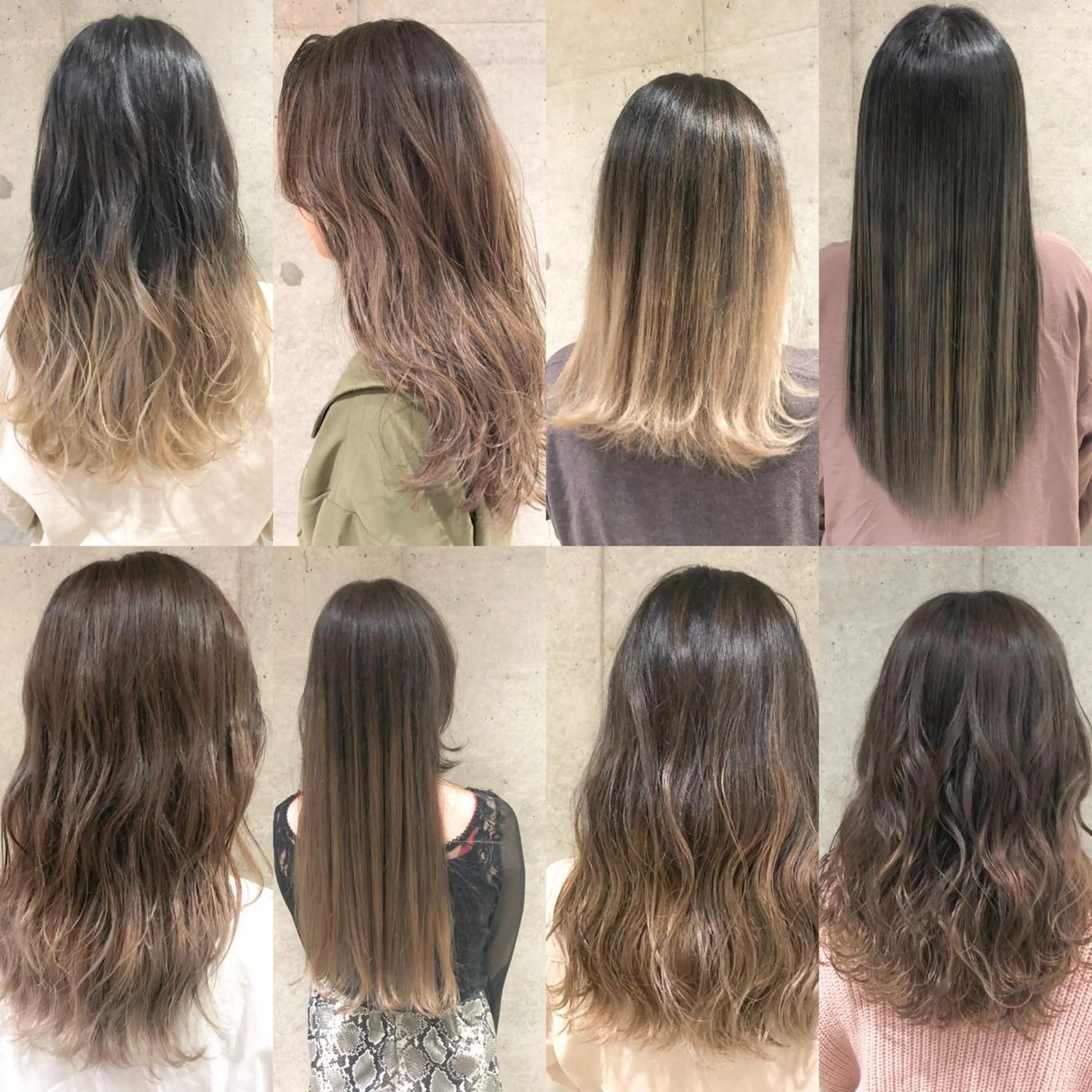 セミロング カラー カラーモデル募集中 美容室ハピスのヘアスタイル