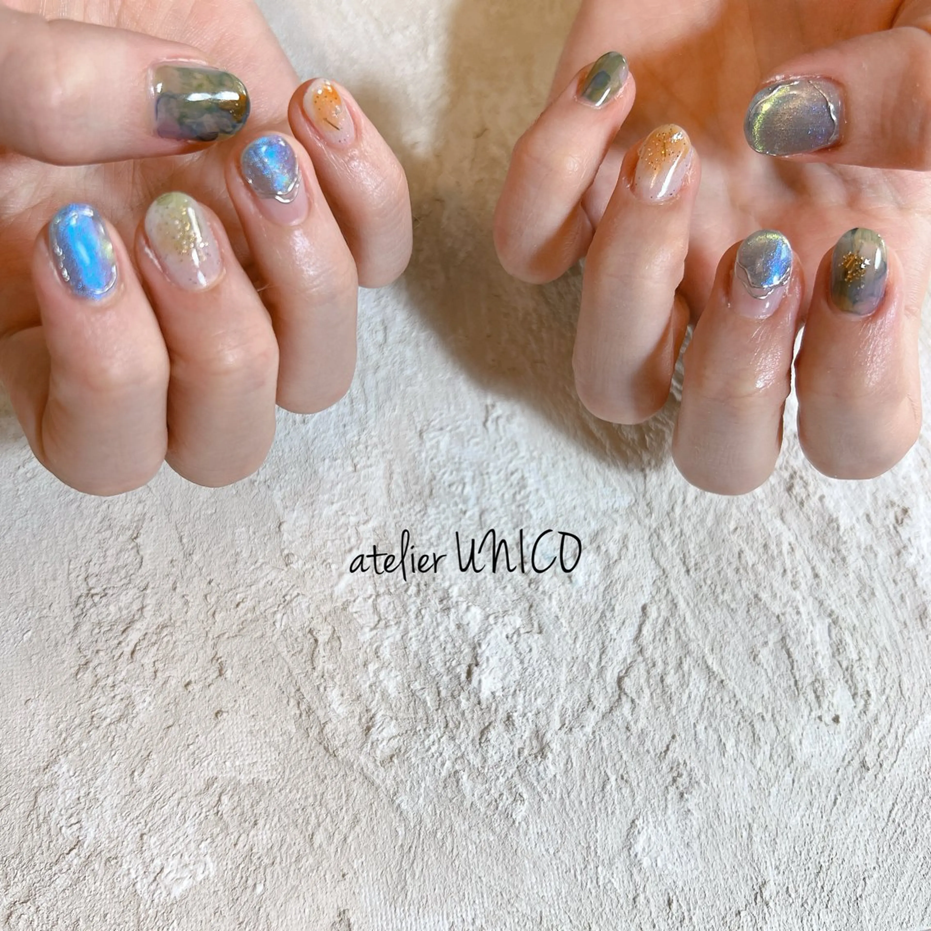 ネイル マグネットネイル ハンドネイル アトリエ UNICOのネイルデザイン