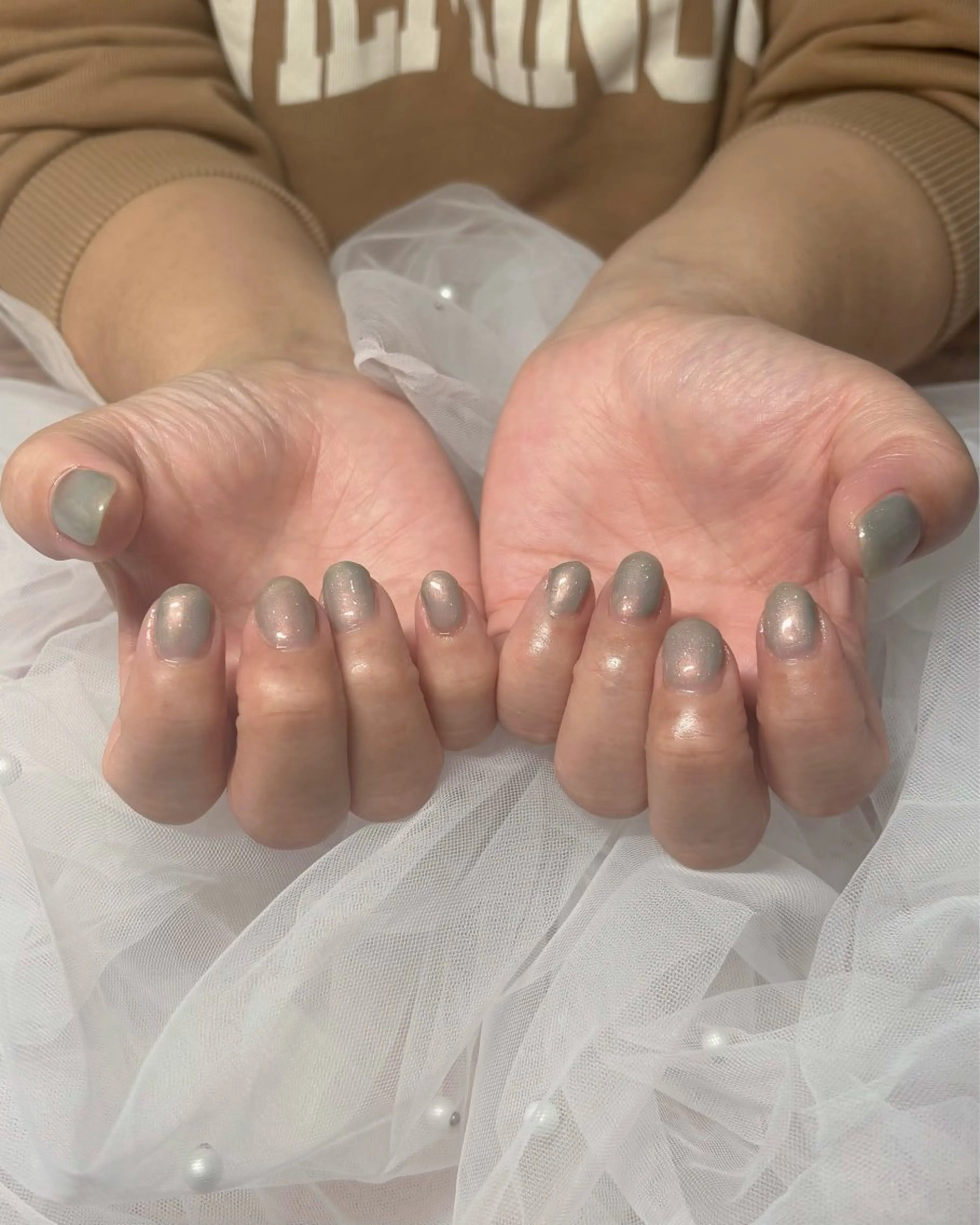 ネイル ラメ(グリッター) ピンク 春ネイル ブリリアント かれんのネイルデザイン