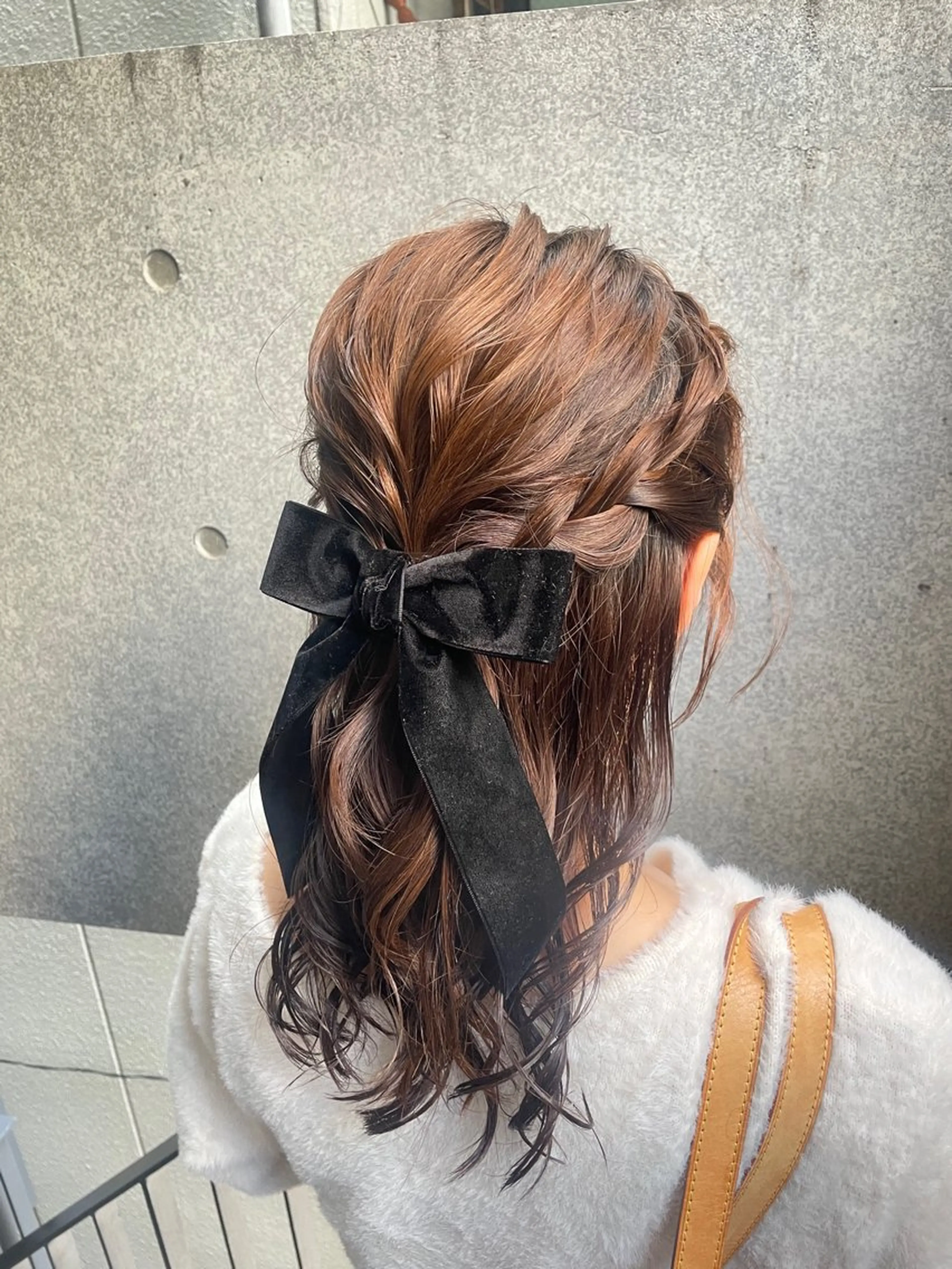 ヘアアレンジ レイヤー/透けカラー アレンジ/篠崎渚彩のヘアスタイル