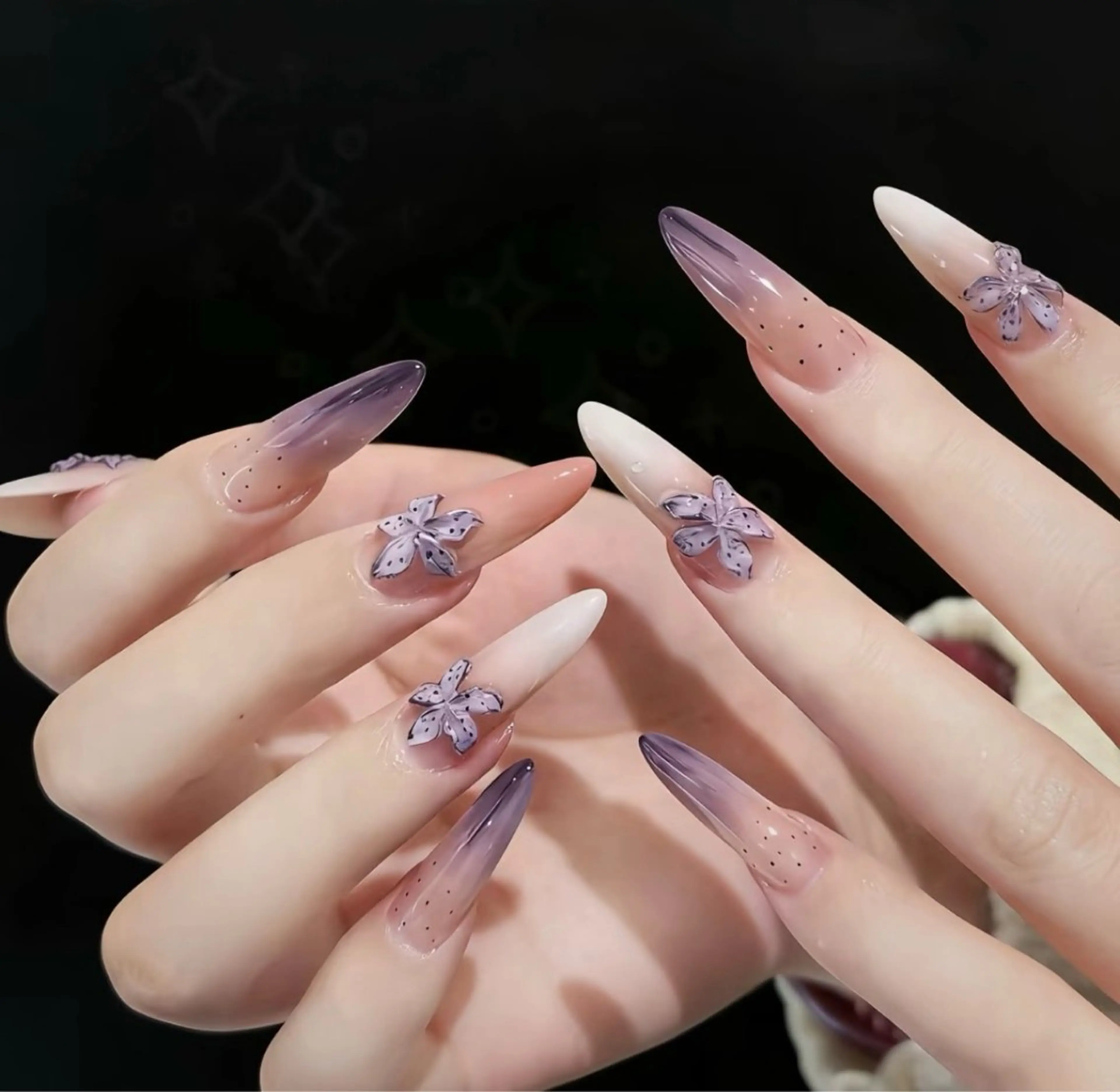 チップ長さだし　グラデーションの写真