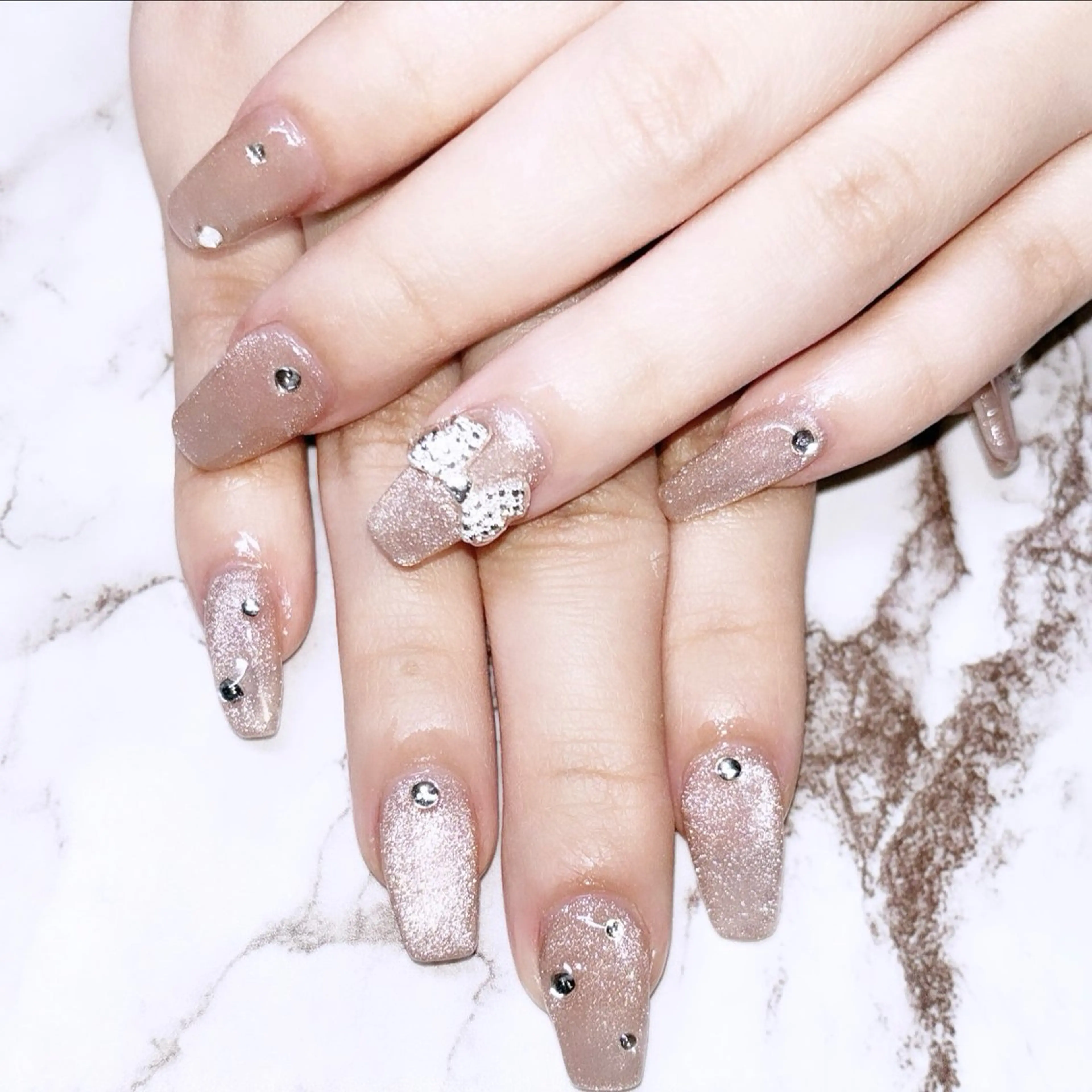 ネイル フラッシュネイル マグネットネイル ハンドネイル 竹内 ことよのネイルデザイン