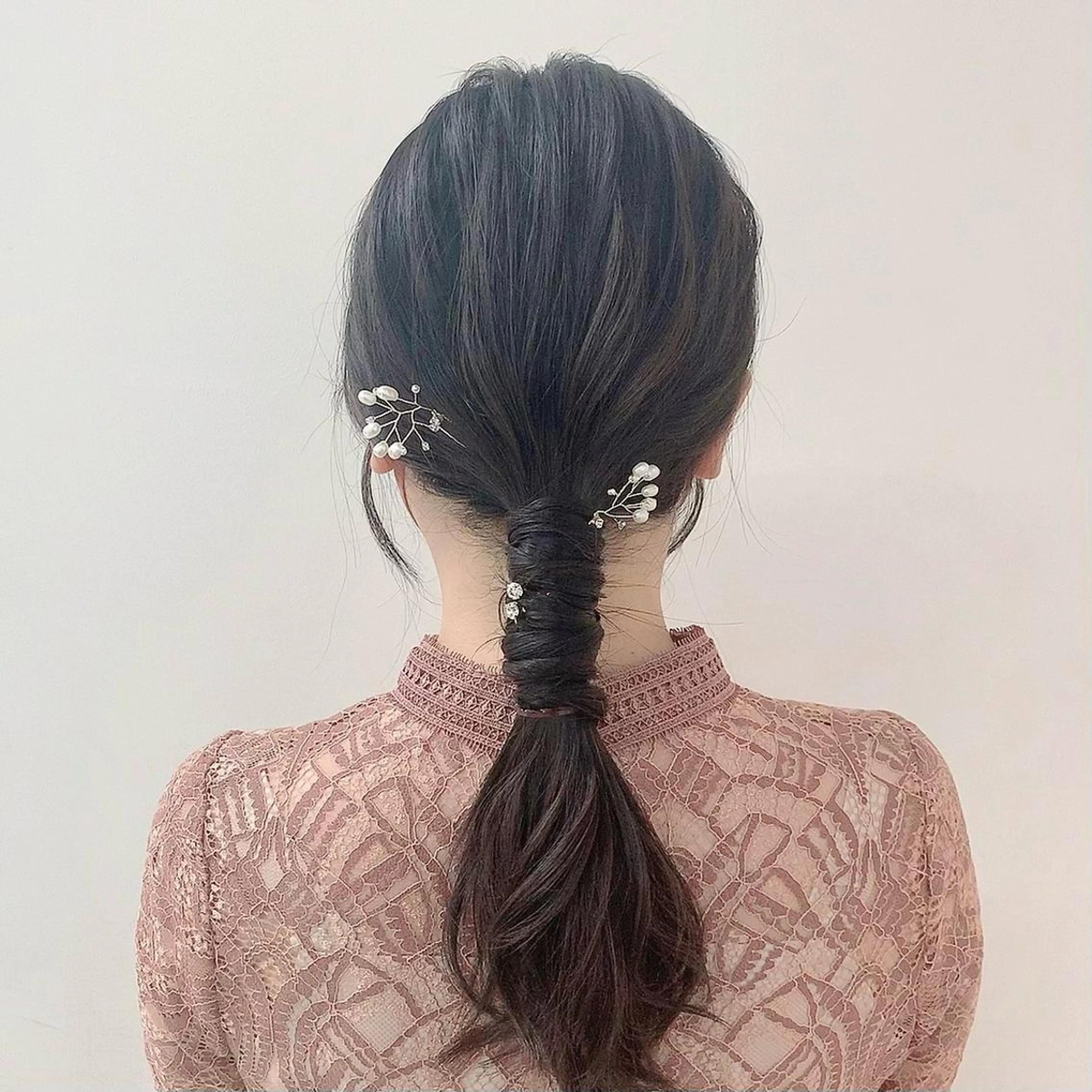 セミロング ヘアアレンジ 🩶ヘアセット Ayaha🩶のヘアスタイル