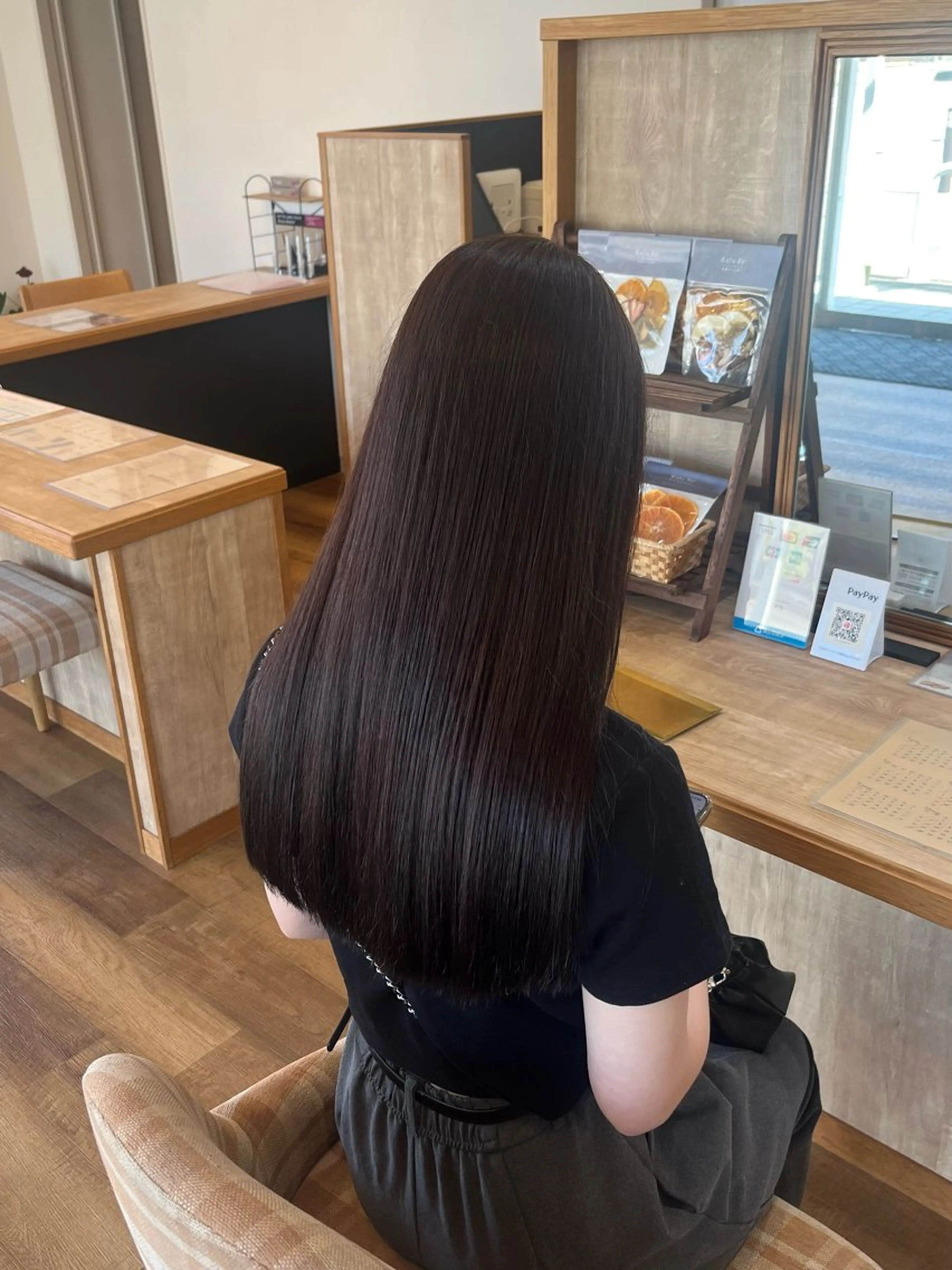 ロング カラー ラベンダーカラー 髪質改善 トリートメント カット ヘアカラー トリートメント 宮本 楓のヘアスタイル