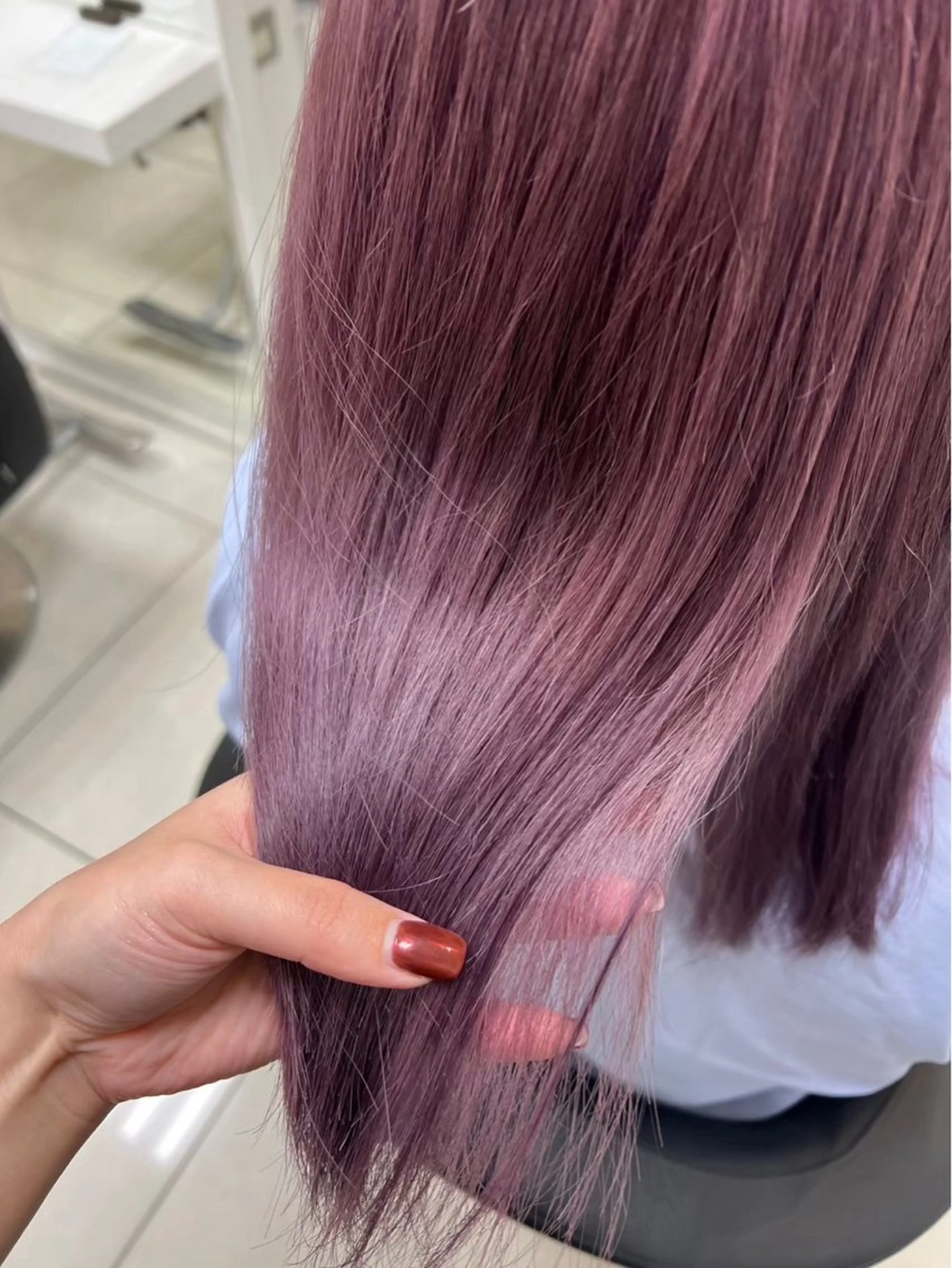 ワンカラー(ロング料金なし🎀)+トリートメント(口コミ限定💞)の写真
