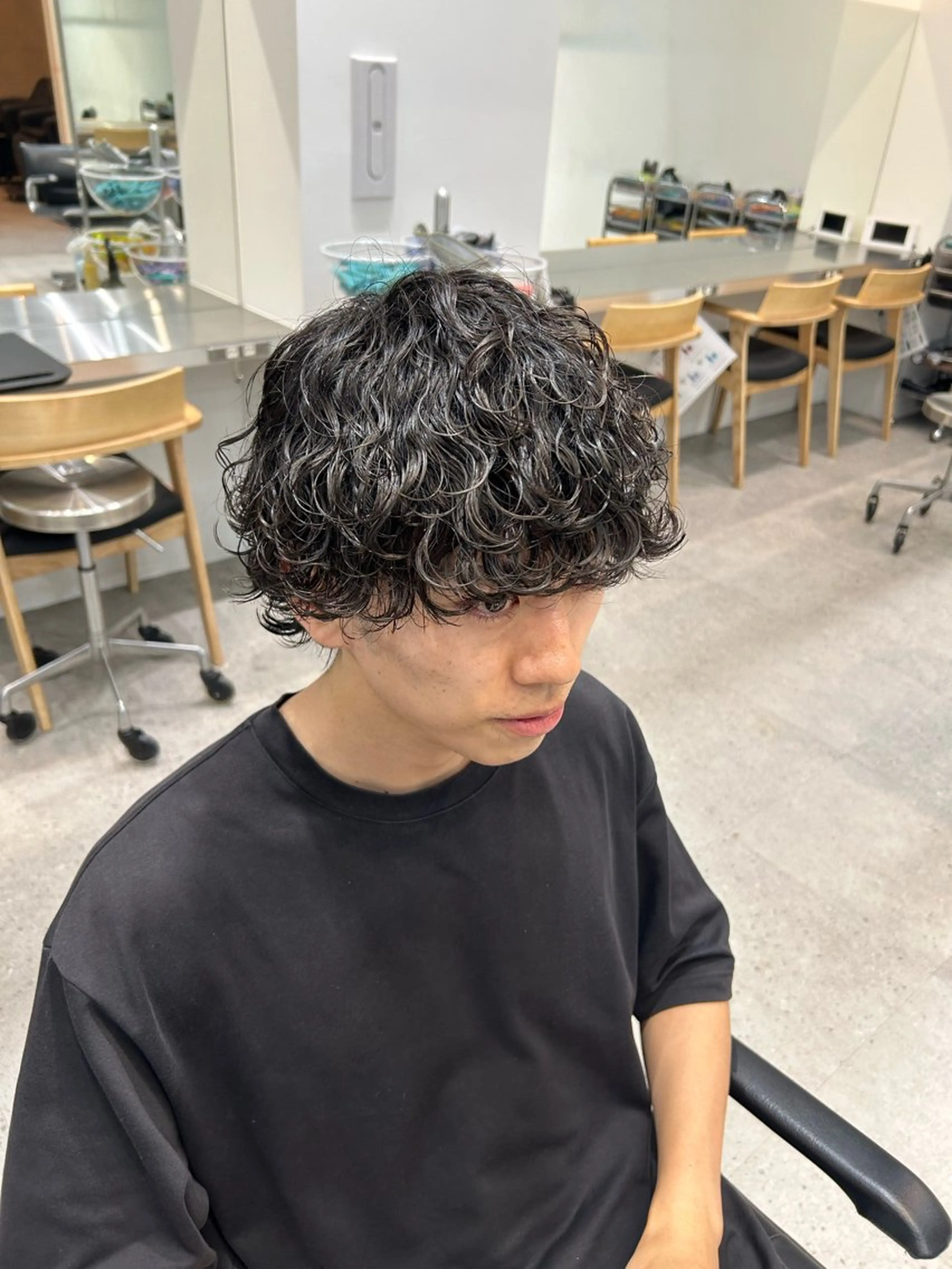 パーマ メンズ カット パーマ fifth 安次富　泰雅のヘアスタイル