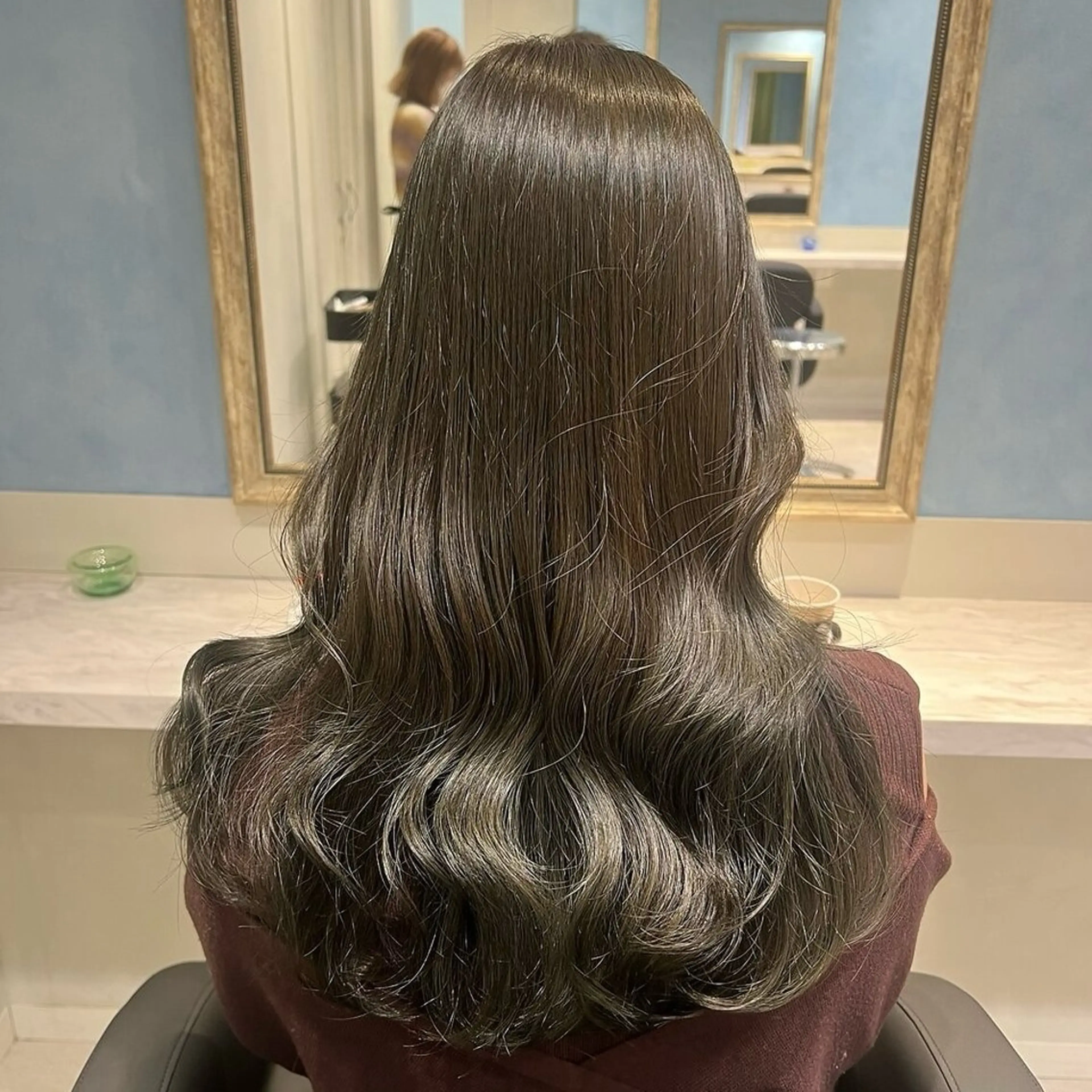 セミロング 💖ダブルカラー/ ケアカラー/レナ💖のヘアスタイル