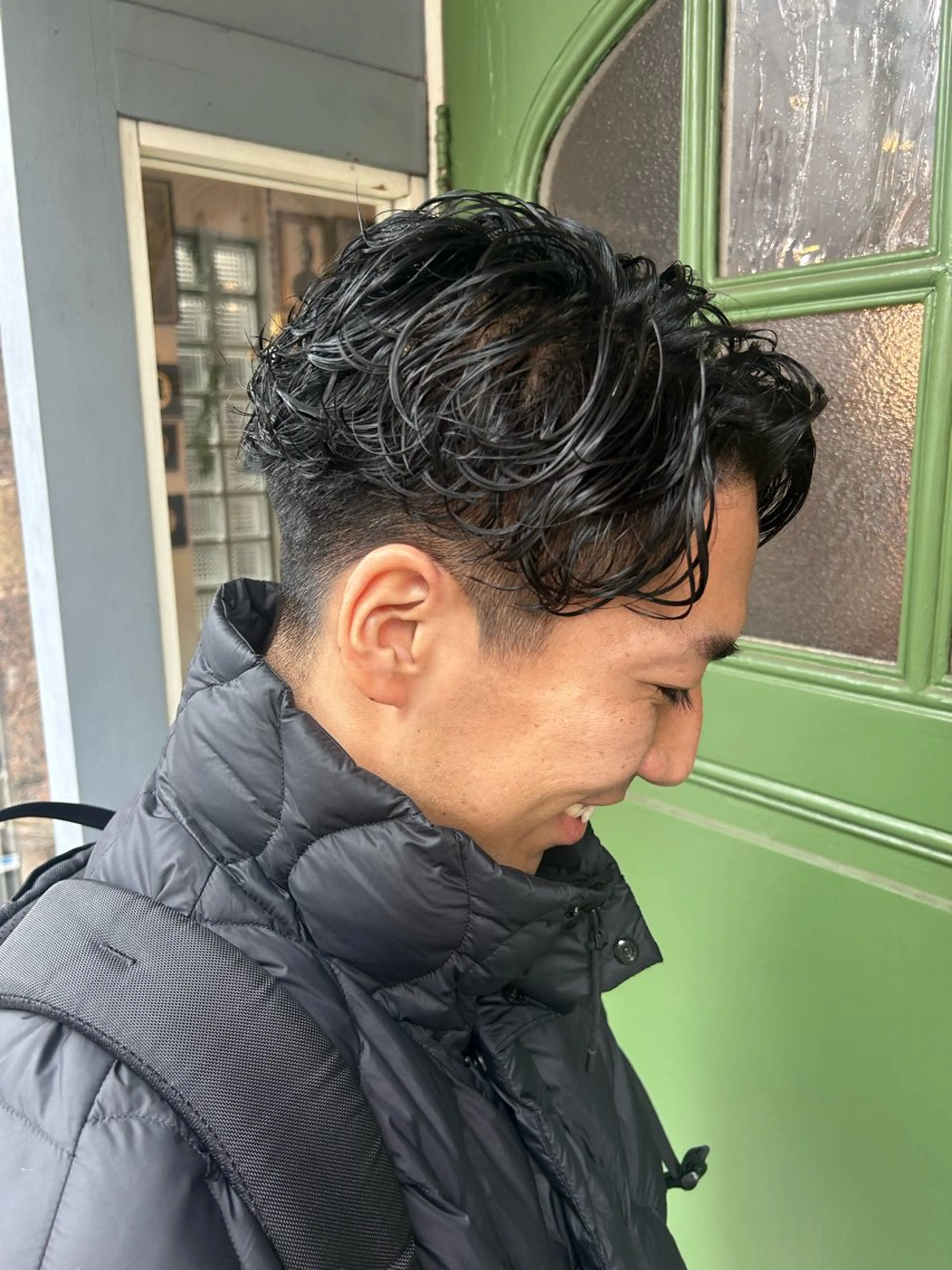 ショート パーマ メンズ カット パーマ 清水千優/パーマ/ メンズパーマのヘアスタイル