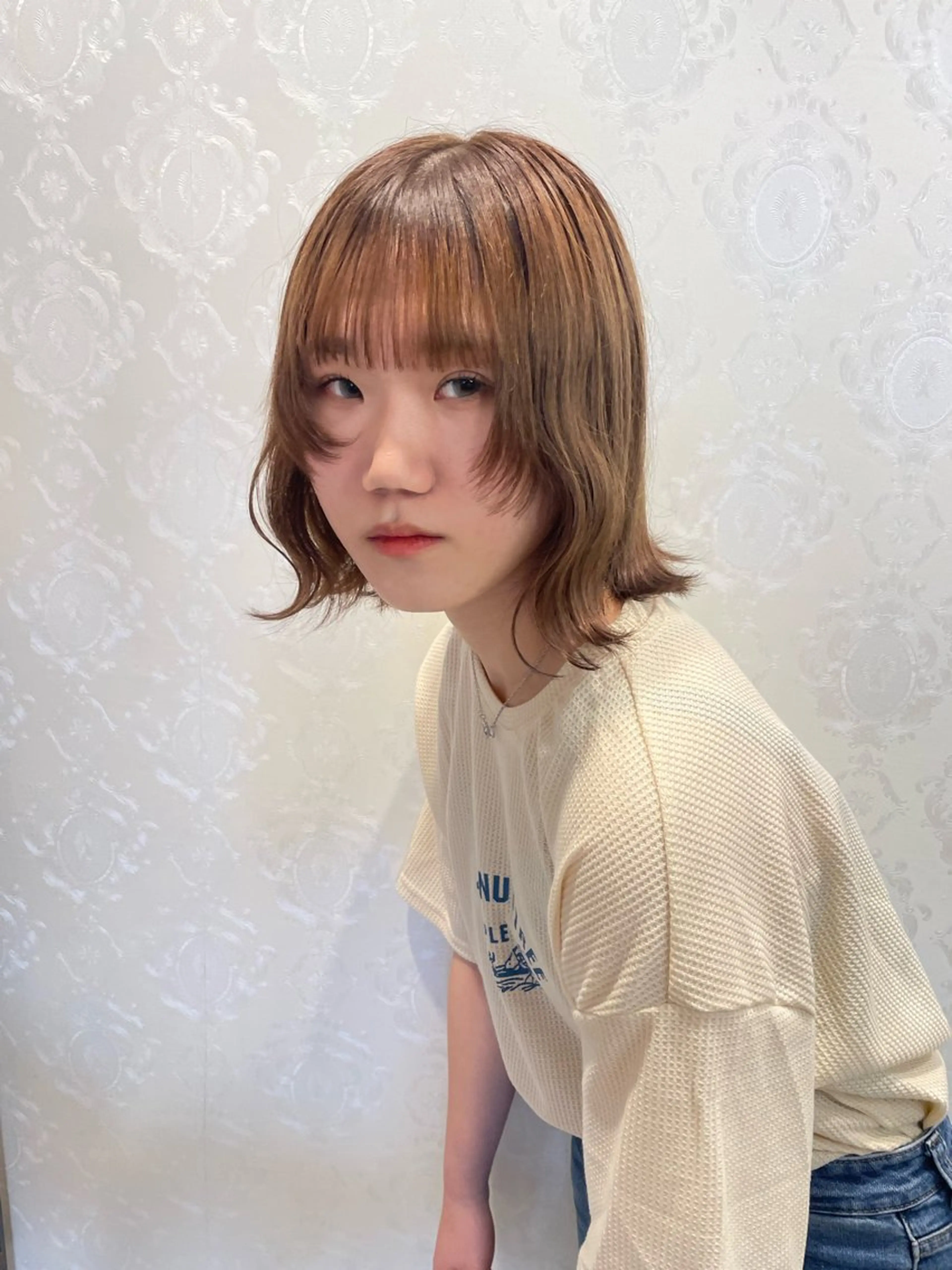 ミディアム 盛れる韓国ヘア🩰/ ワンホンヘア/華のヘアスタイル