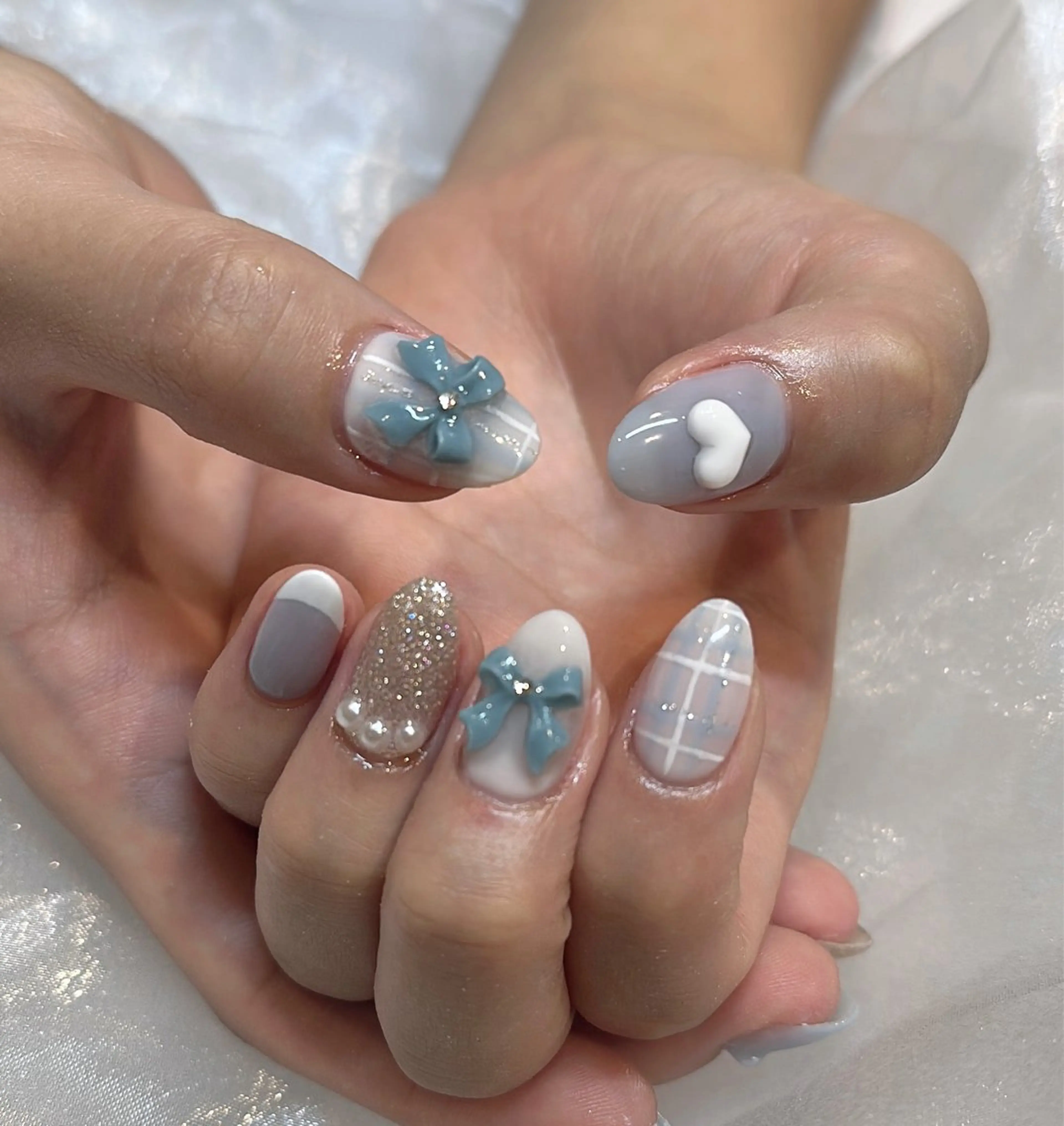 ネイル ハンドネイル 🧸原宿の美フォルム ネイリスト🧸いいだのネイルデザイン