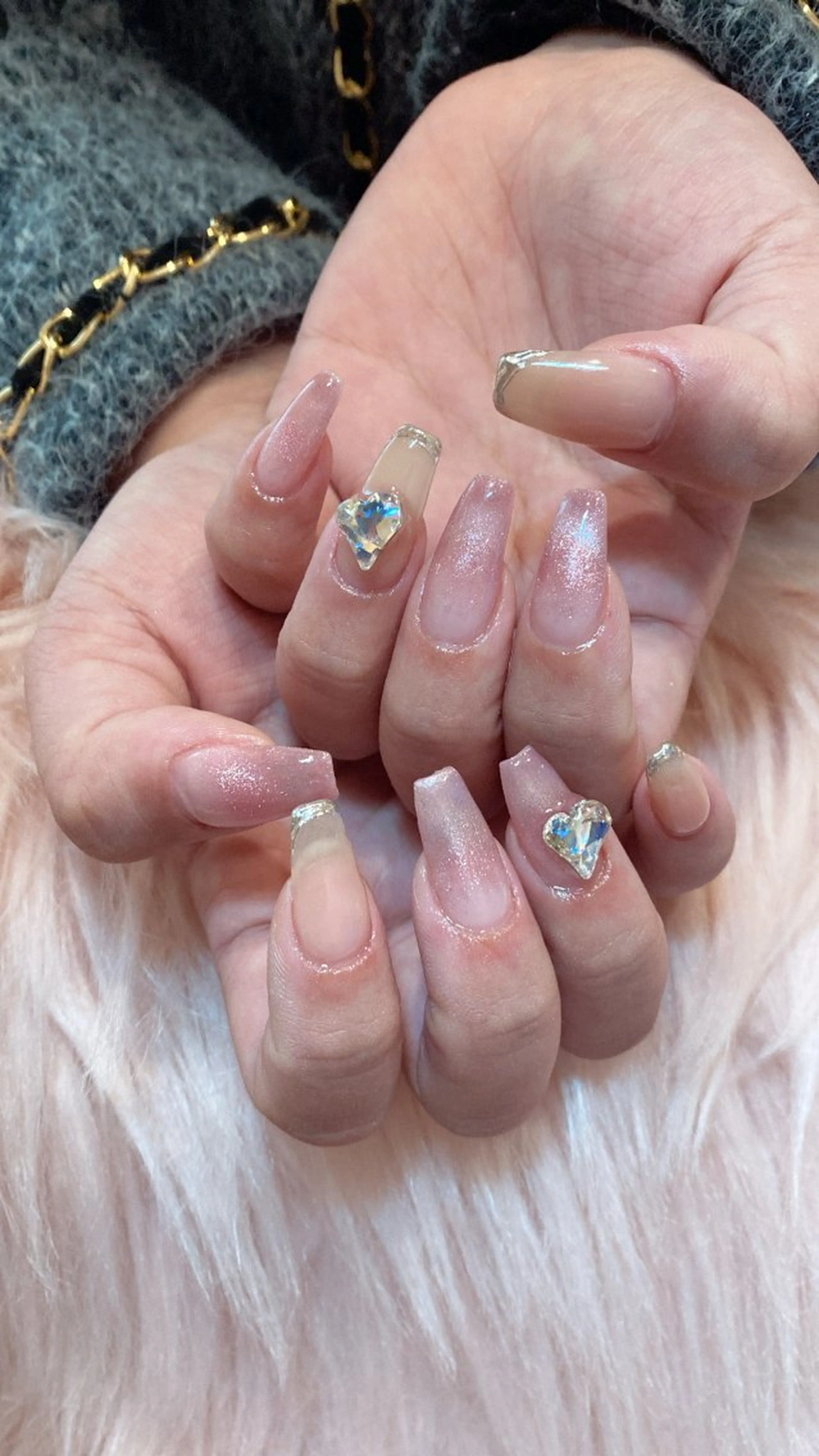 ネイル ハンドネイル crystal ⭐︎ colorのネイルデザイン