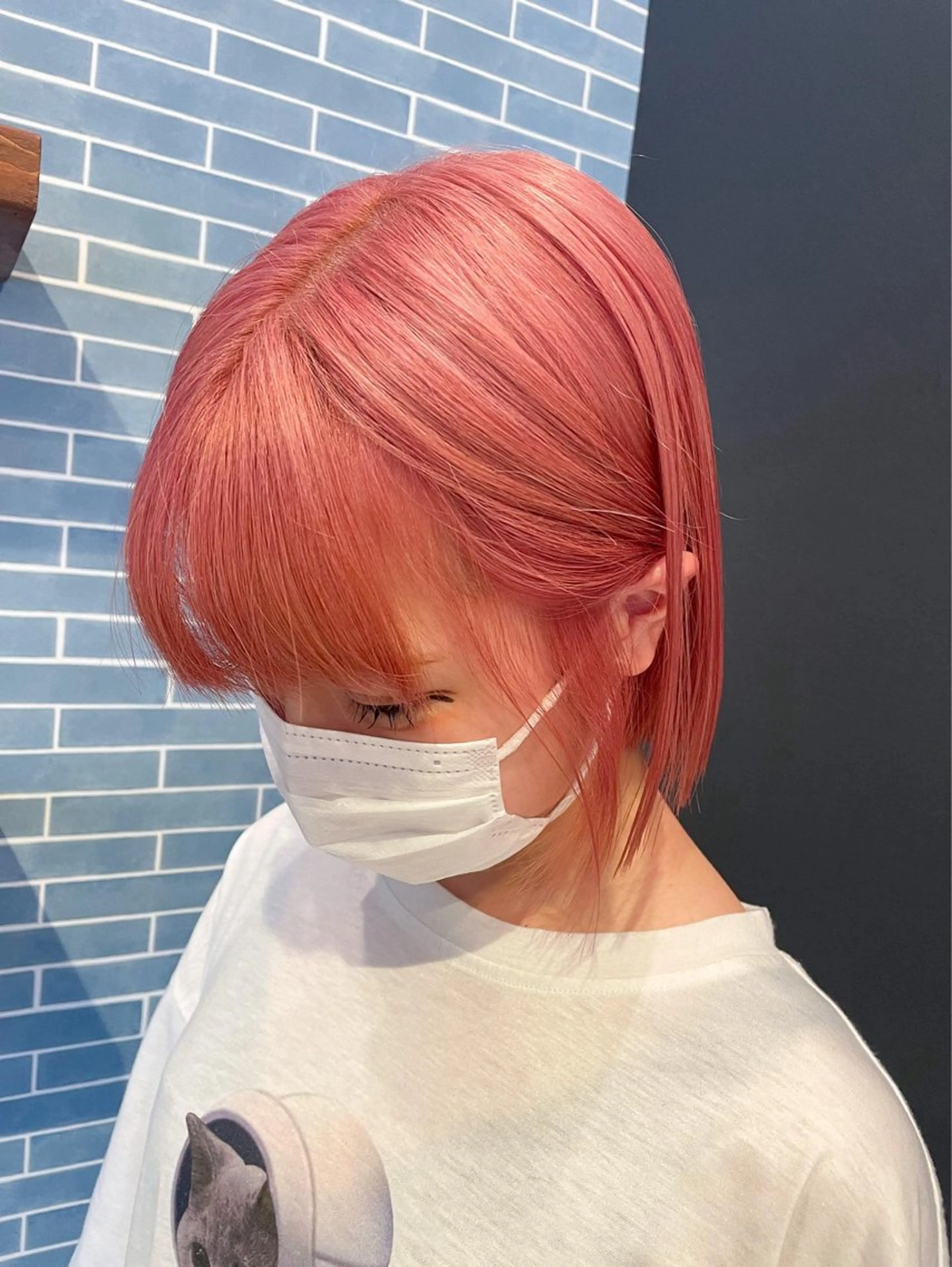 カラー 長尾菜々美🐰 ／ハイトーンカラーのヘアスタイル