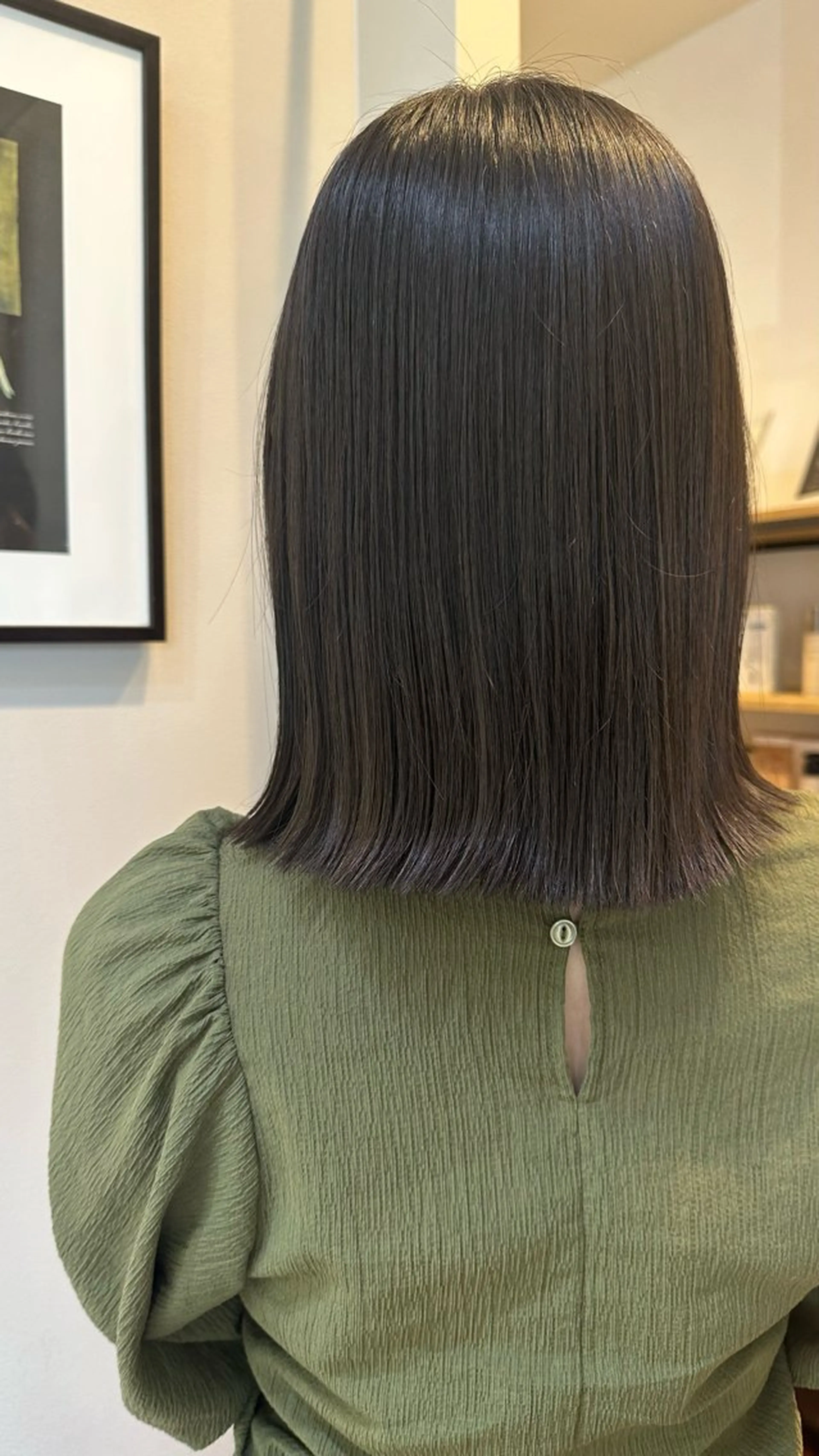 カラー グレージュ オリーブグレージュ オリーブグレー Reina 札幌美容師のヘアスタイル