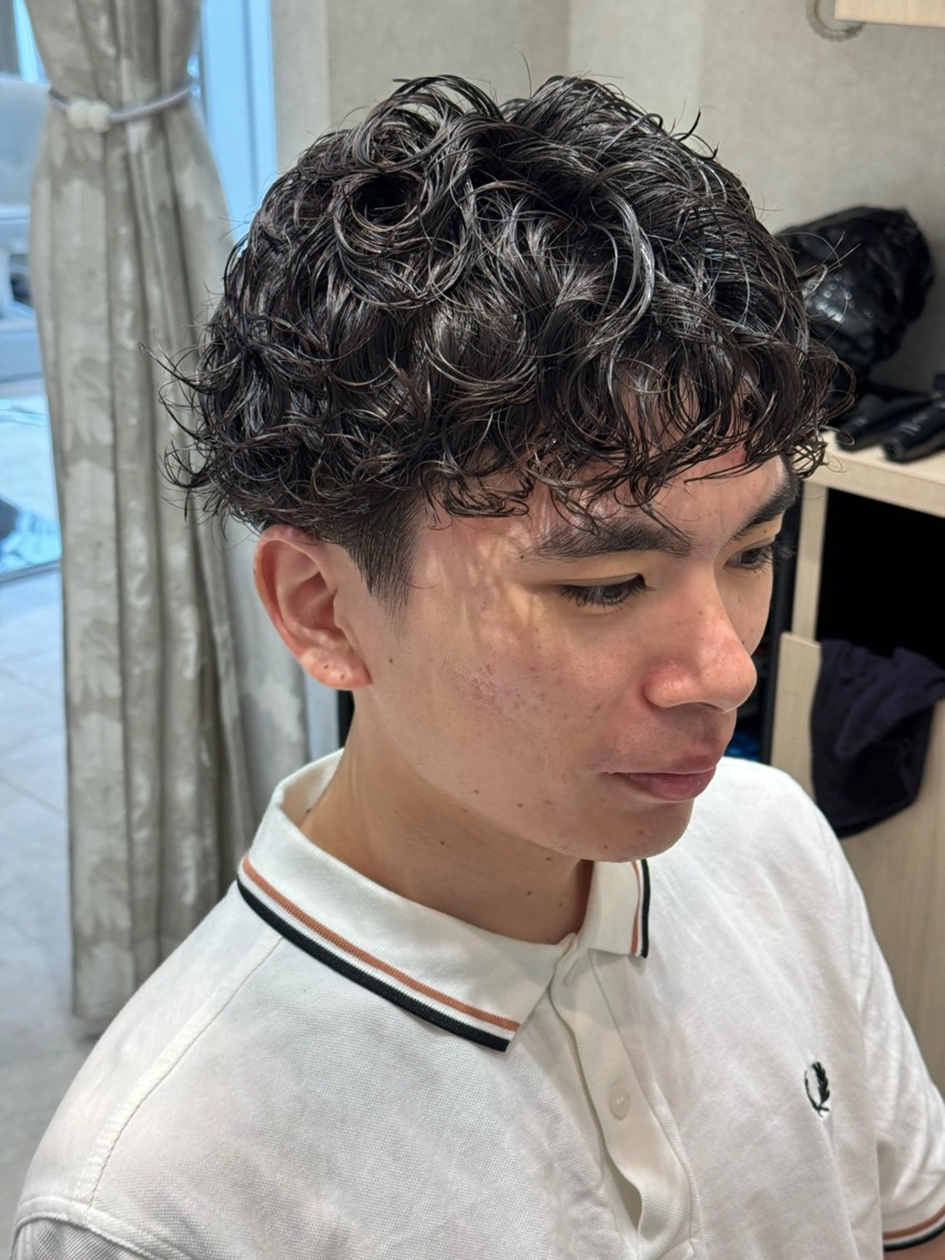 ショート パーマ メンズヘア特化 廣田和也のヘアスタイル