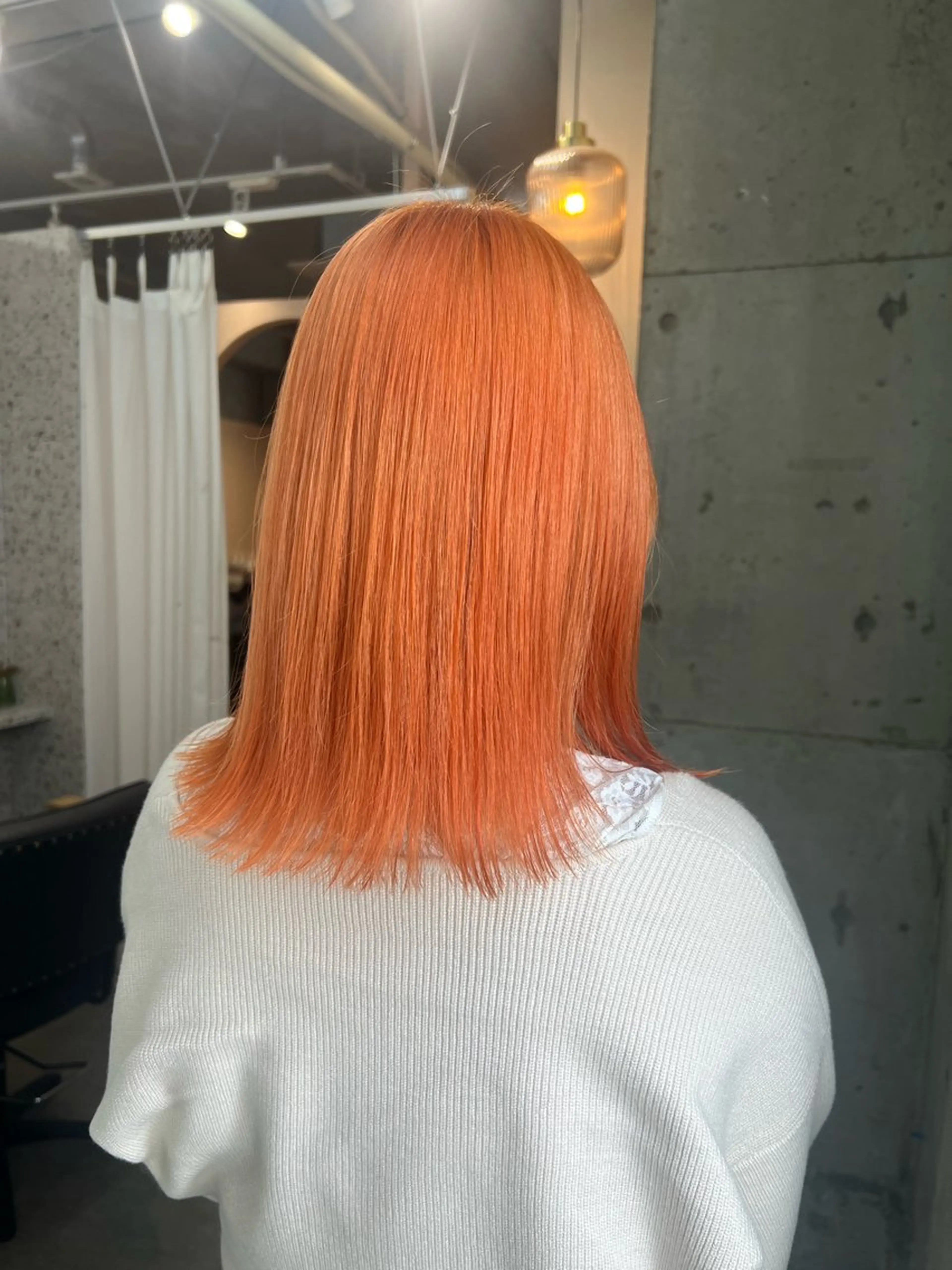 ミディアム カラー オレンジ ヘアカラー Ayaka🩰🎀 ガーリー/暖色♡のヘアスタイル