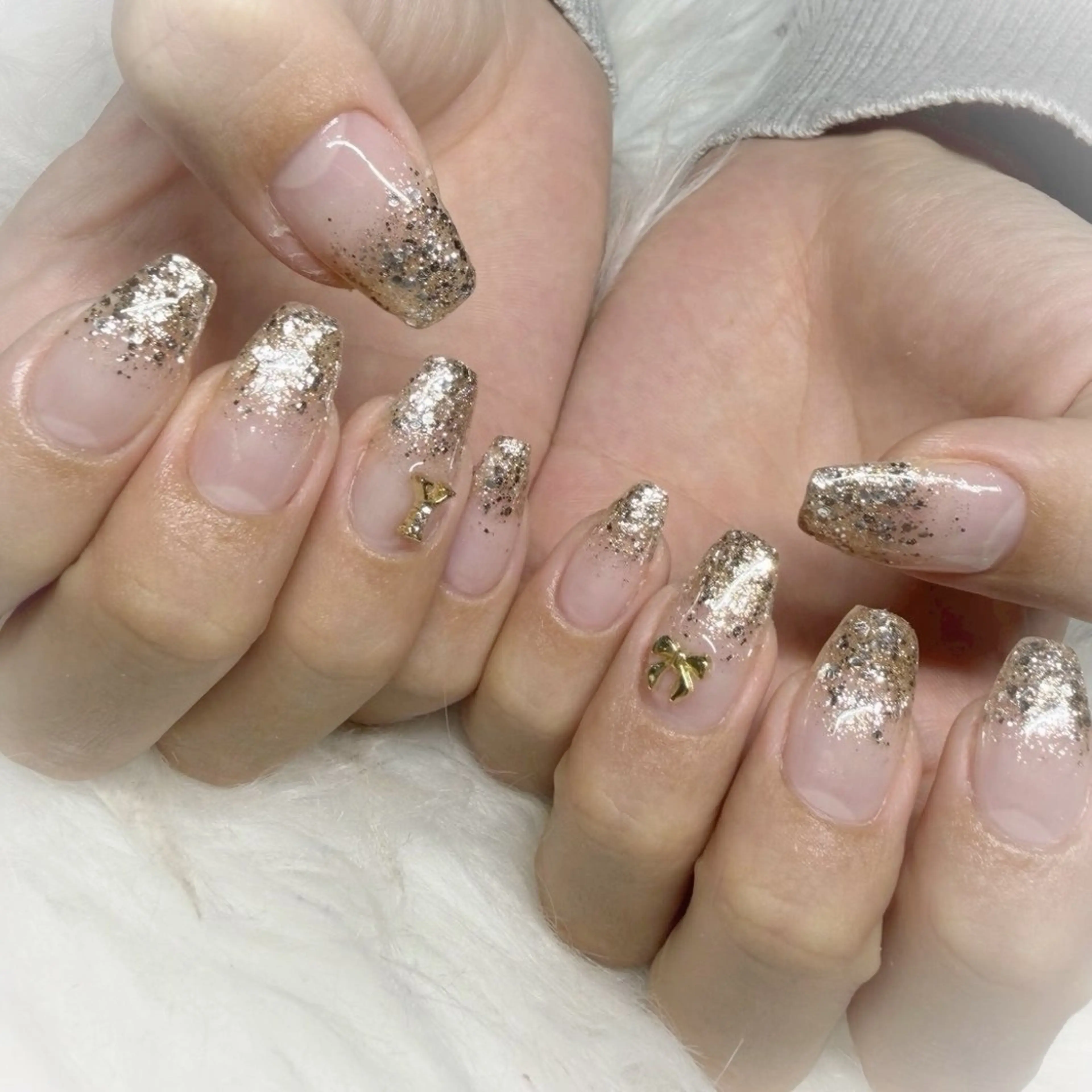 ネイル 長さ出し Merry bell ☆kanonのネイルデザイン