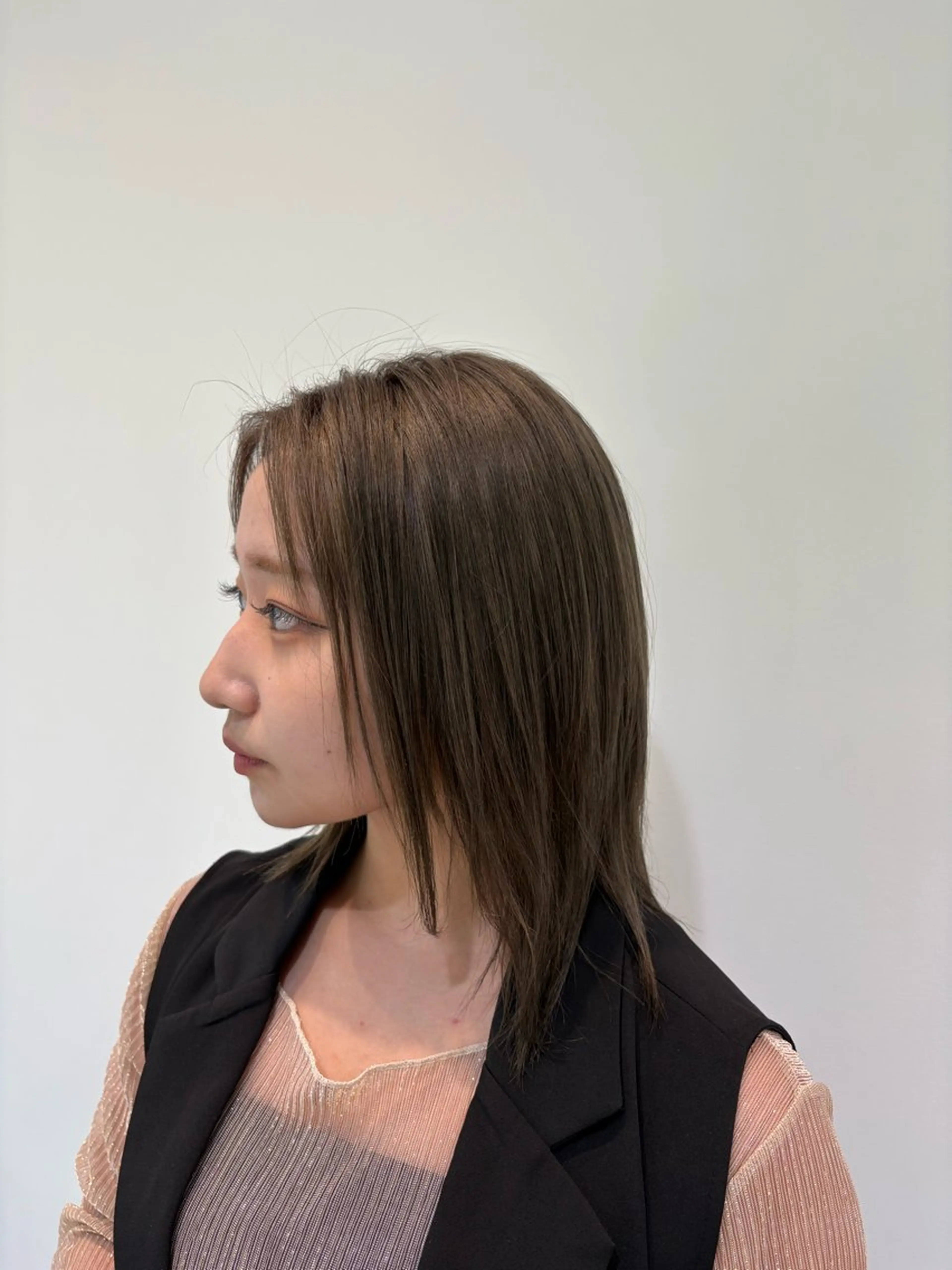 ショート カラー ブリーチ メンズパーマ特化 園田 楓莉のヘアスタイル