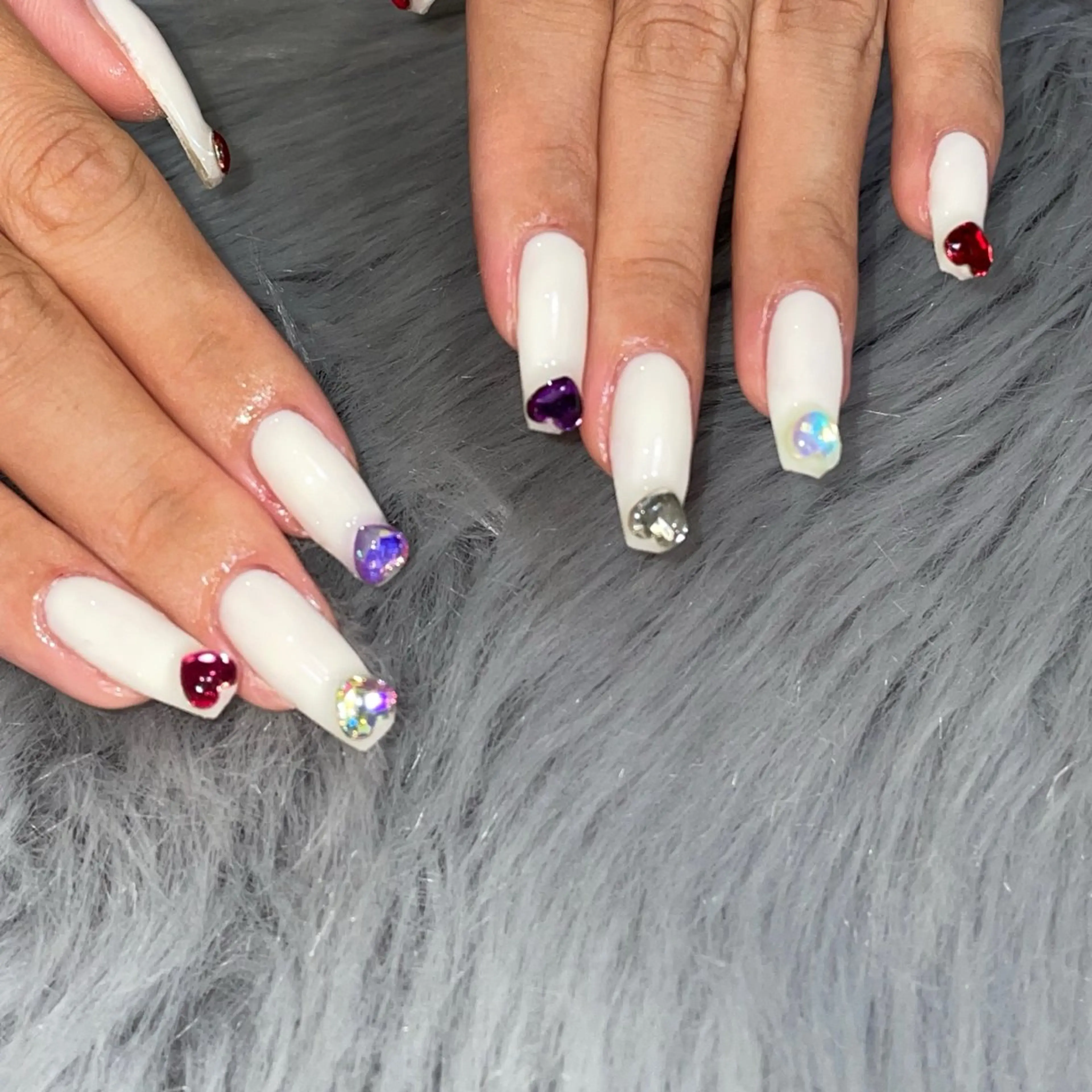 ネイル ラメ(グリッター) ハンドネイル RICO Nail パーツつけ放題🌈のネイルデザイン