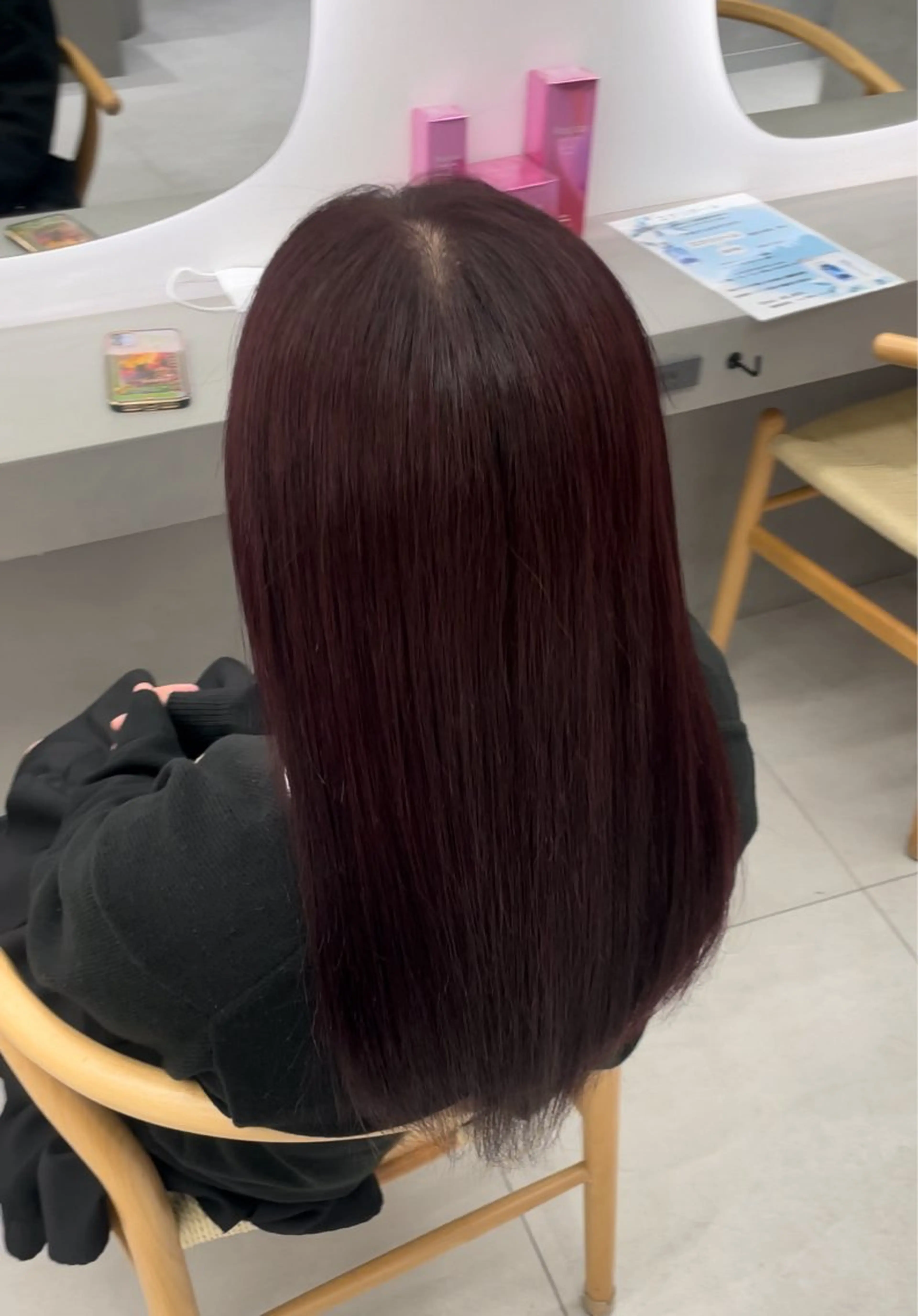 ロング カラー レッドカラー ヘアカラー トリートメント 愛華 【geep】のヘアスタイル