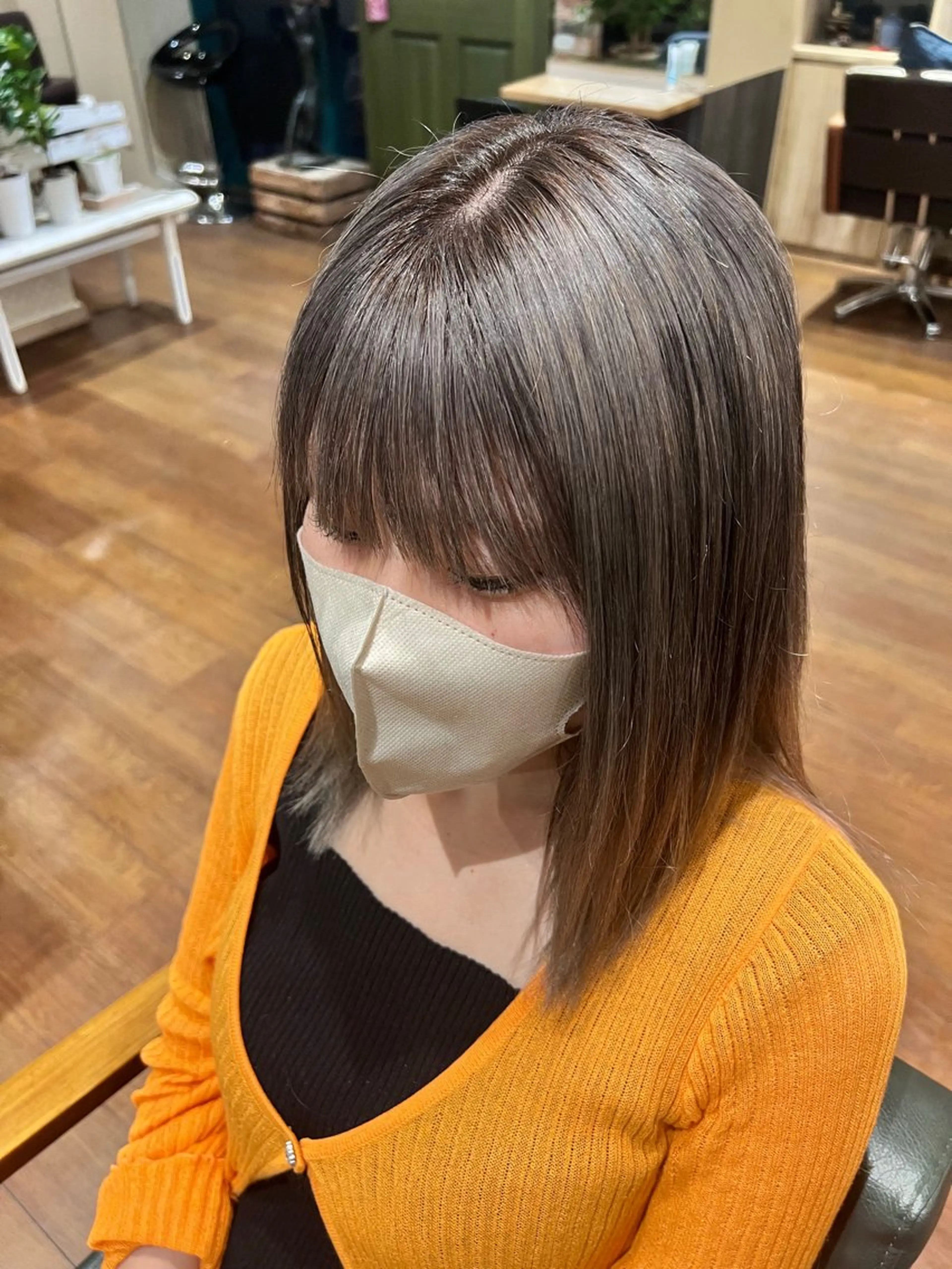 ミディアム カラー 齋藤 瑞樹のヘアスタイル
