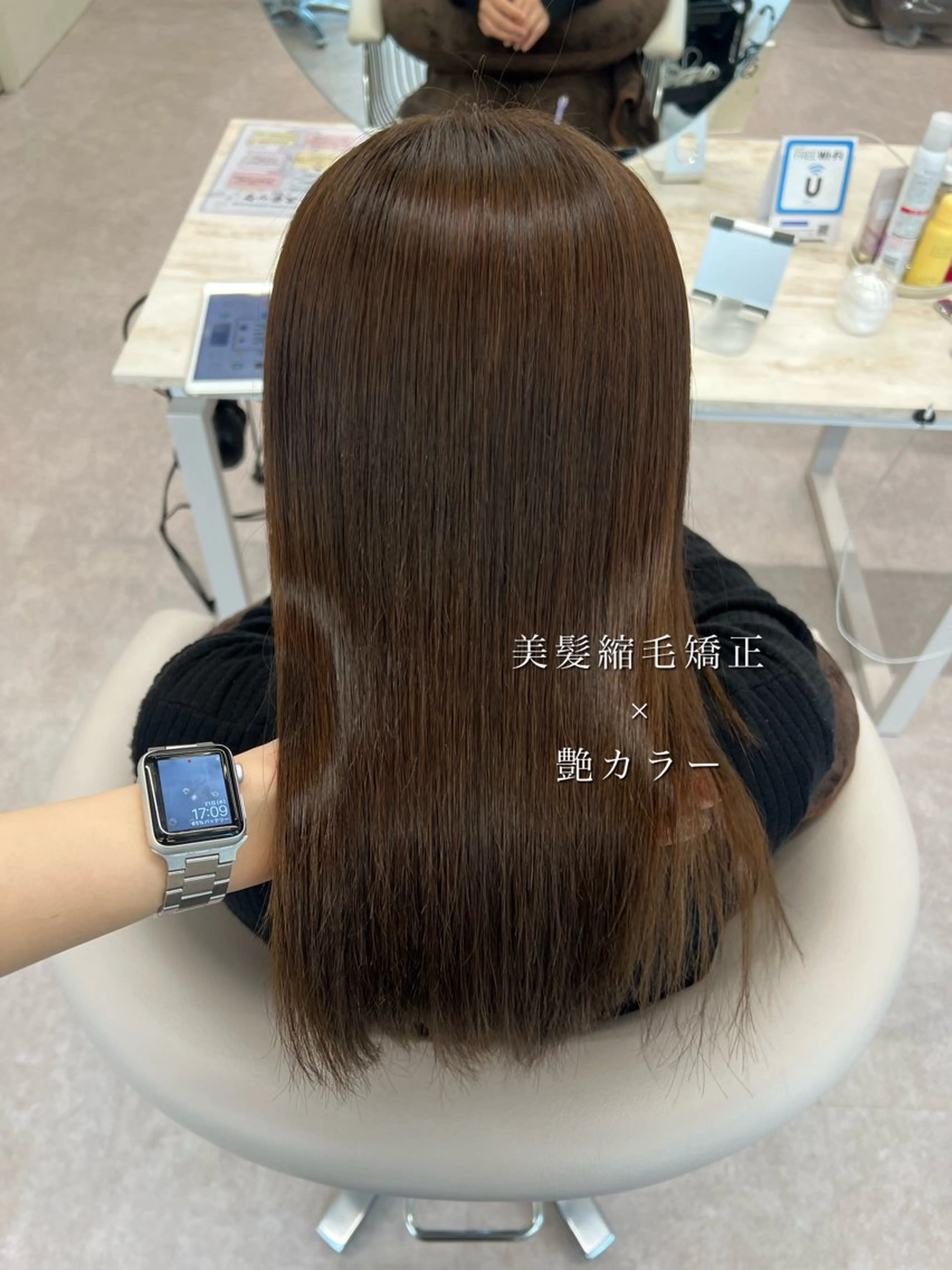 ロング カラー 縮毛矯正 カット ヘアカラー 縮毛矯正 トリートメント 美髪矯正/髪質改善/ 艶髪🤍伊藤梨紗のヘアスタイル