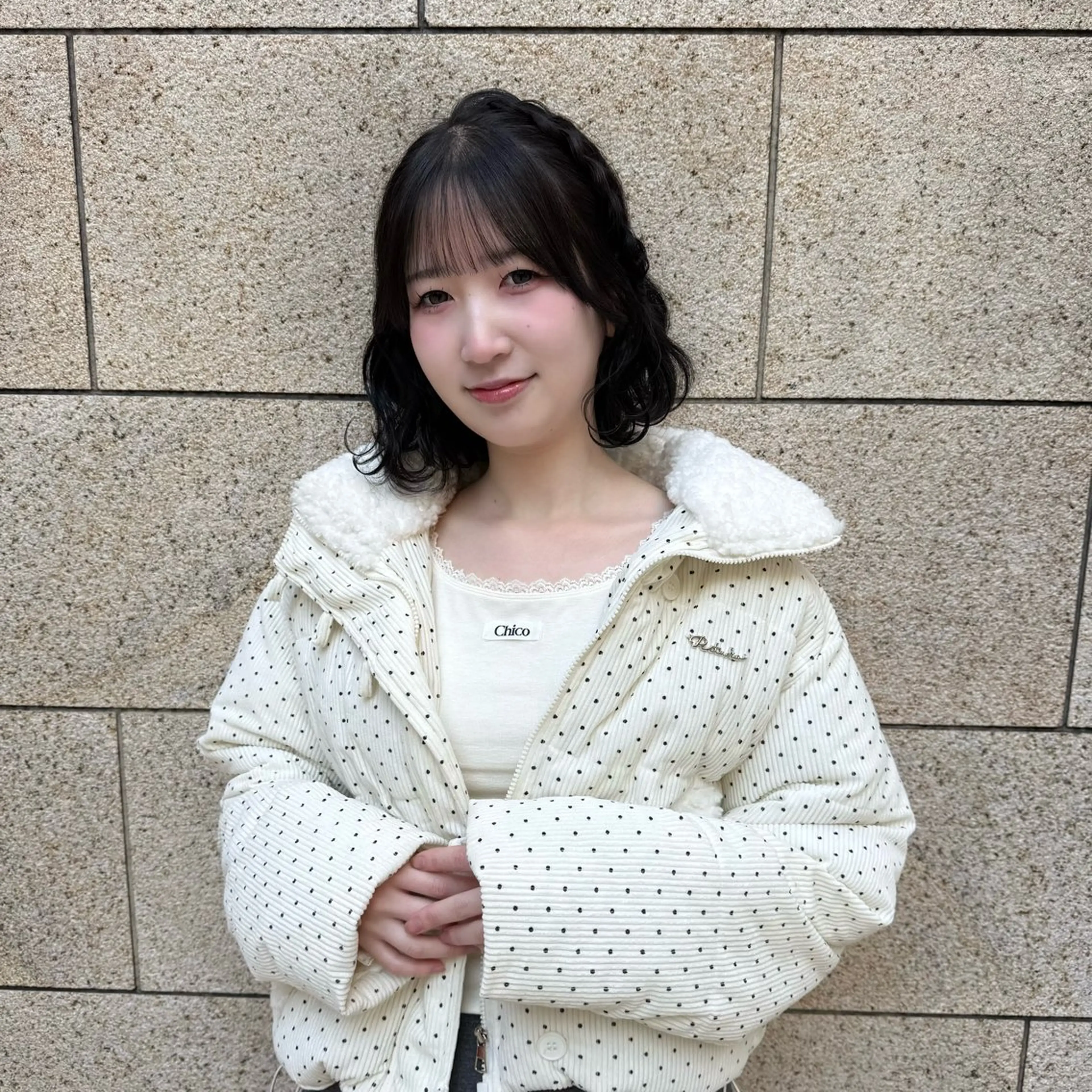 ショート ヘアアレンジ ボブ ヘアセット 海音 心斎橋美容室のヘアスタイル