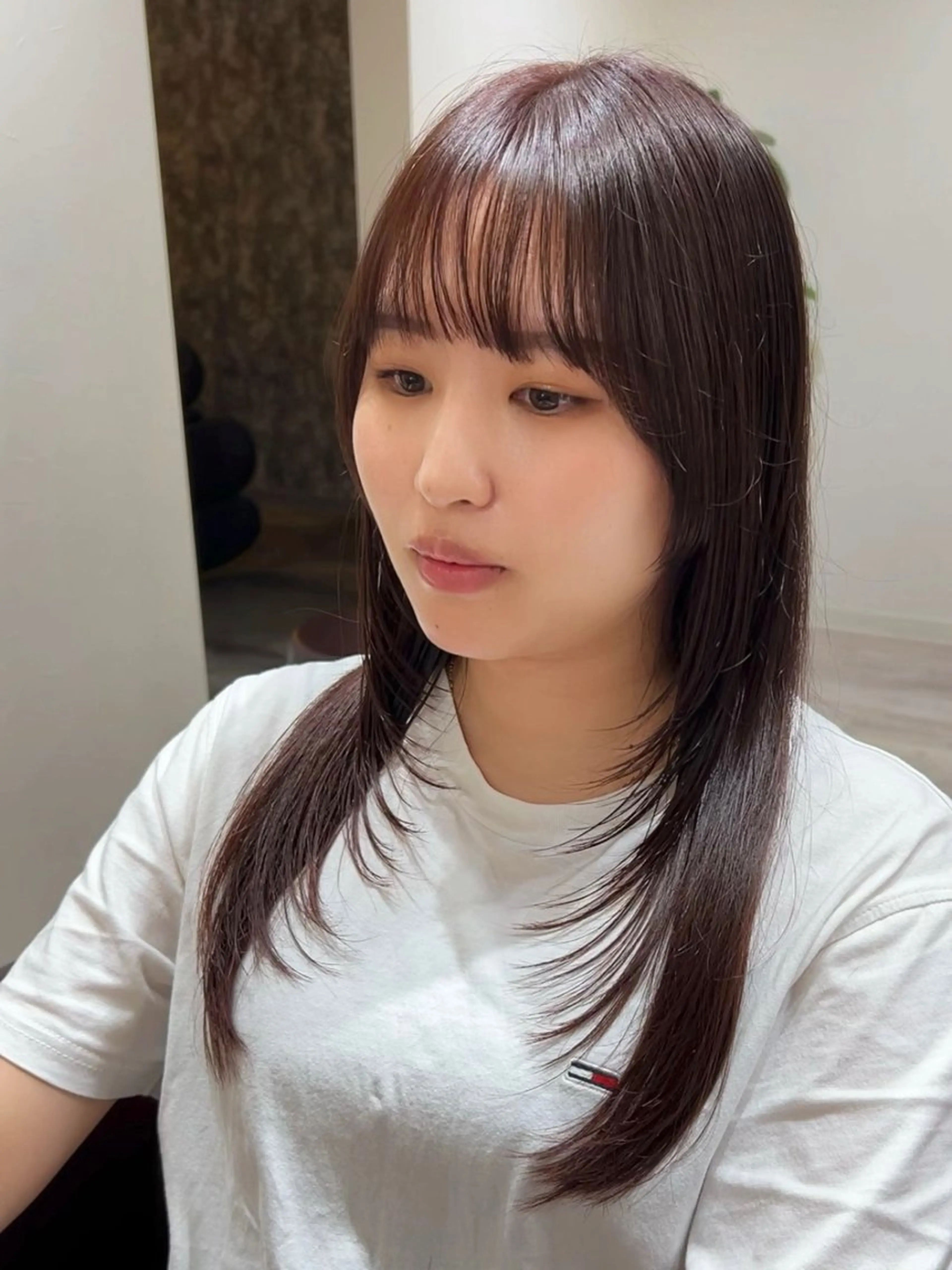 セミロング カット ヘアカラー 鈴木 悠孝のヘアスタイル