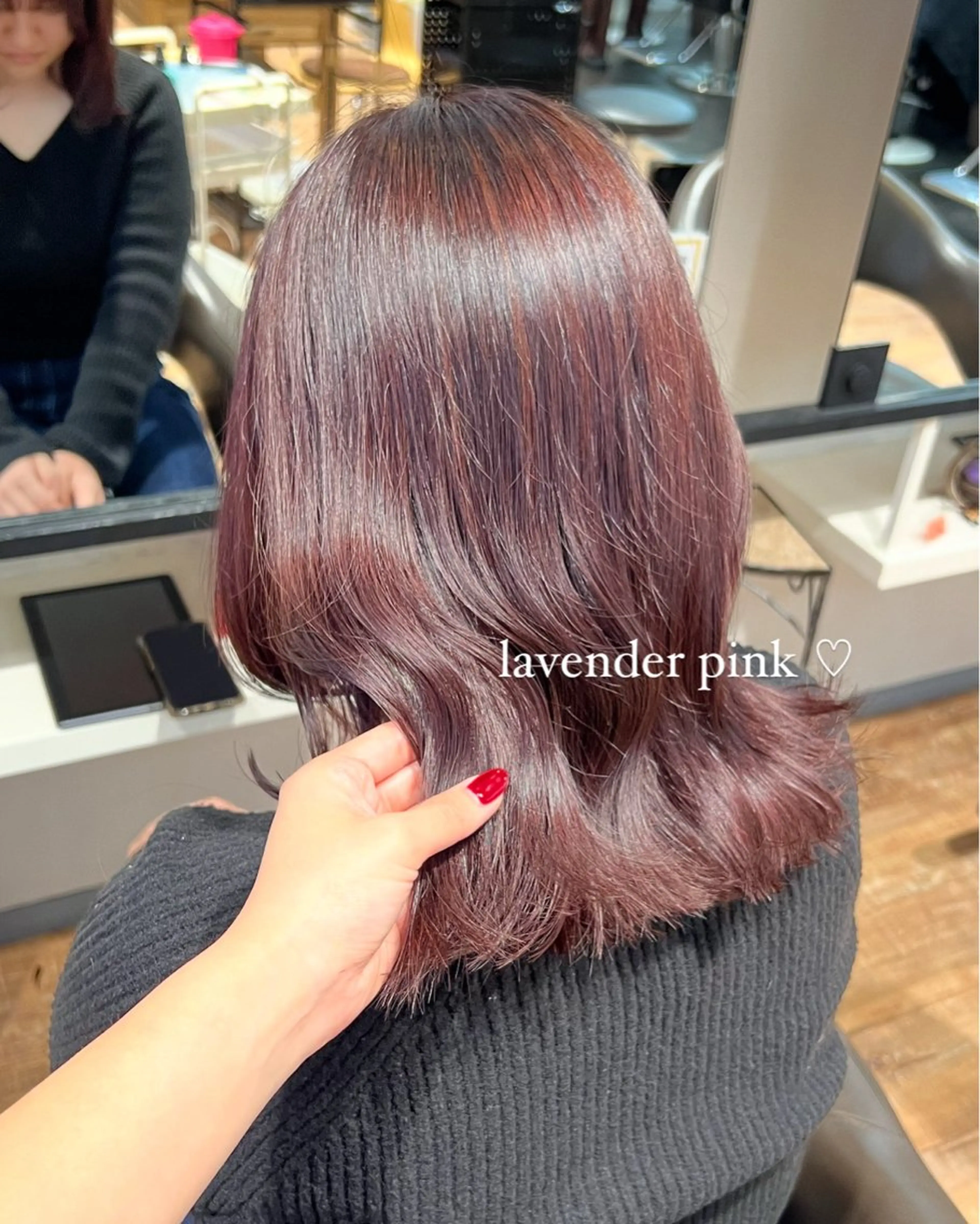 カラー ラベンダーカラー ラベンダーピンク ピンクカラー カット ヘアカラー トリートメント インナーカラー♡ Nanakoのヘアスタイル