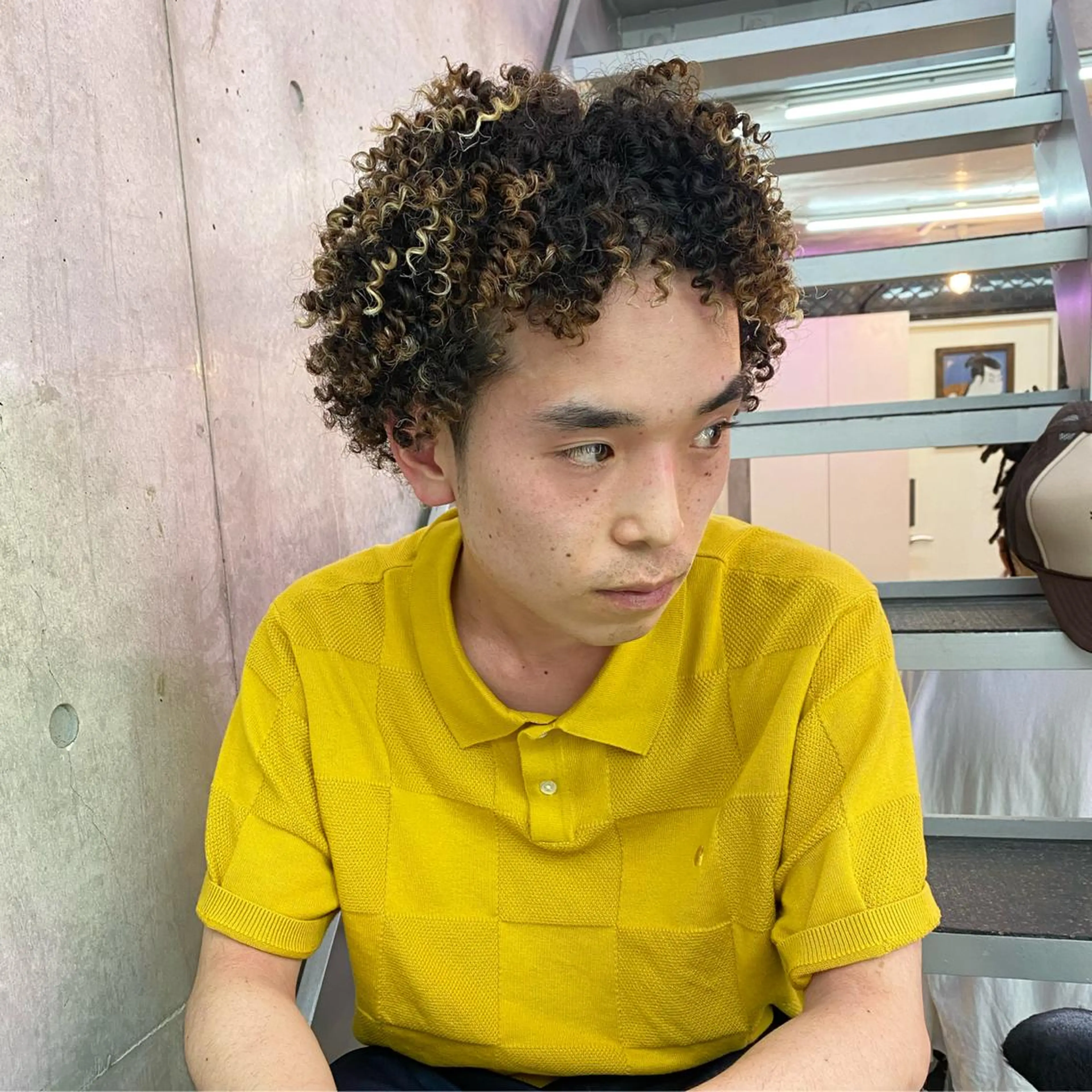 ショート カラー パーマ ヘアアレンジ メンズ キッズ ネイル マツエク・マツパ アイブロウ 中元 淳のヘアスタイル