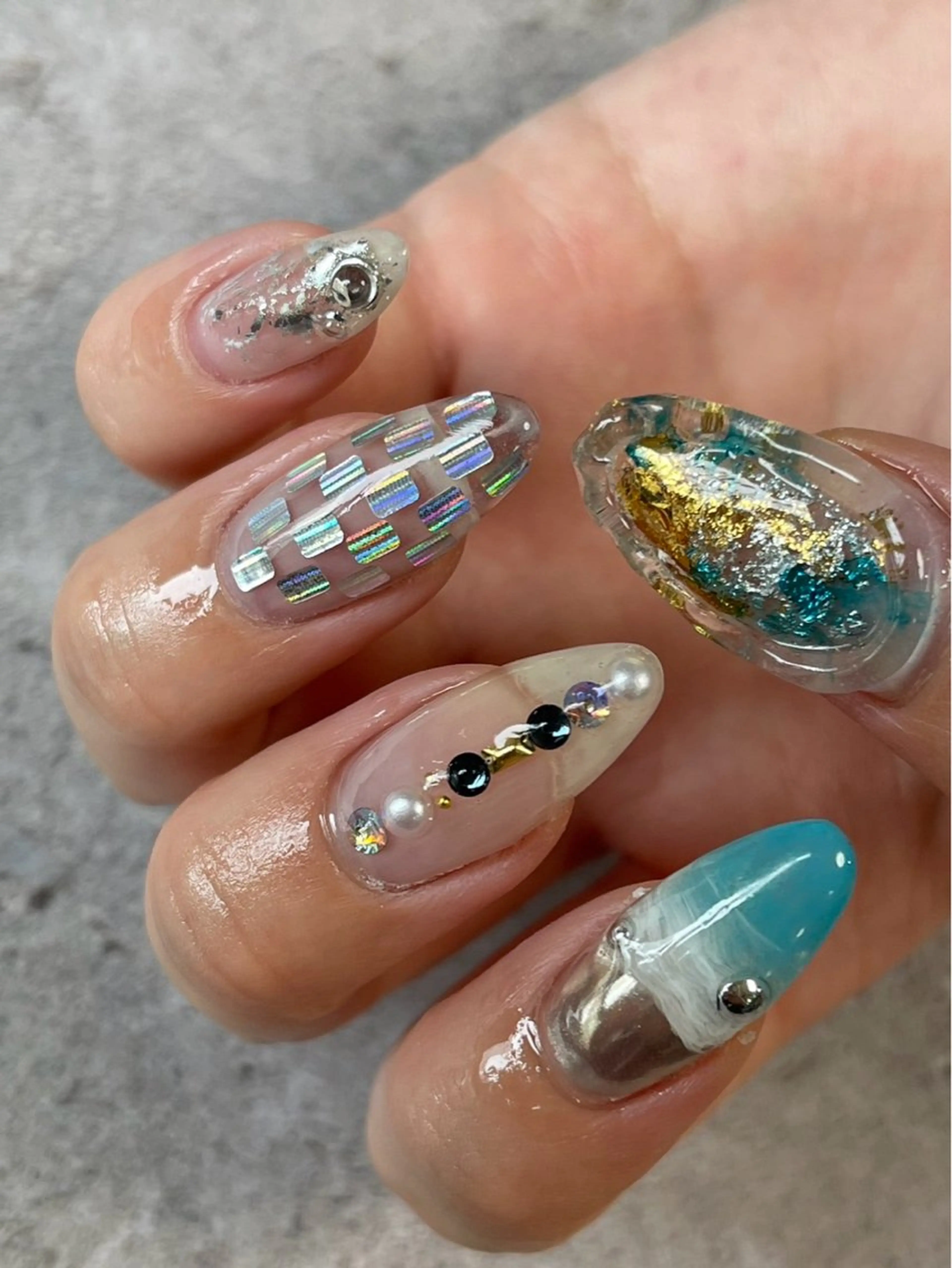 ネイル IZUMIꕤnail 堺筋本町｜心斎橋のネイルデザイン