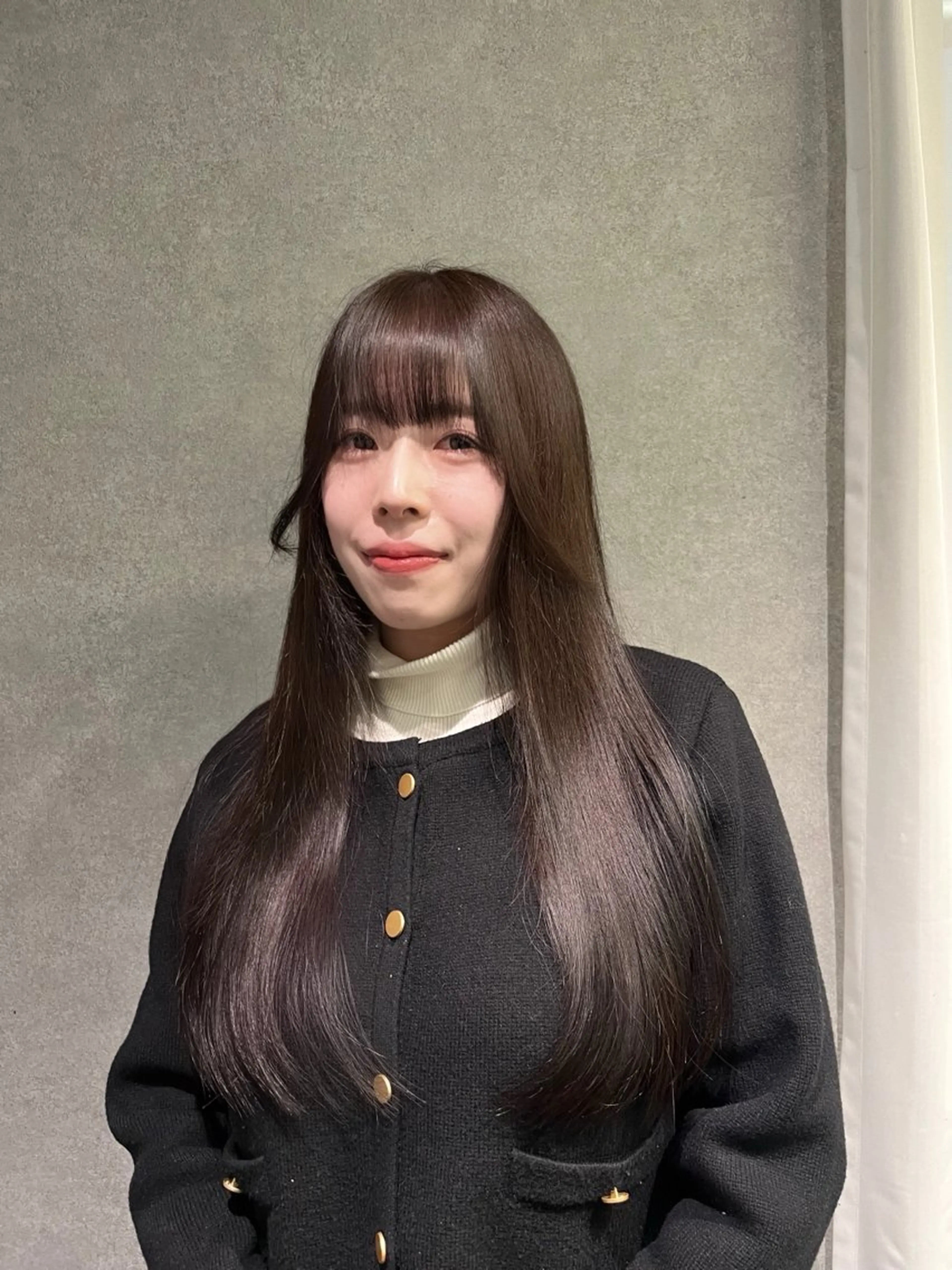 ロング カラー ブラウンカラー ラベンダーカラー カット ヘアカラー rilas Beauty salon所属・博多/ハイトーン /syokoのヘアスタイル