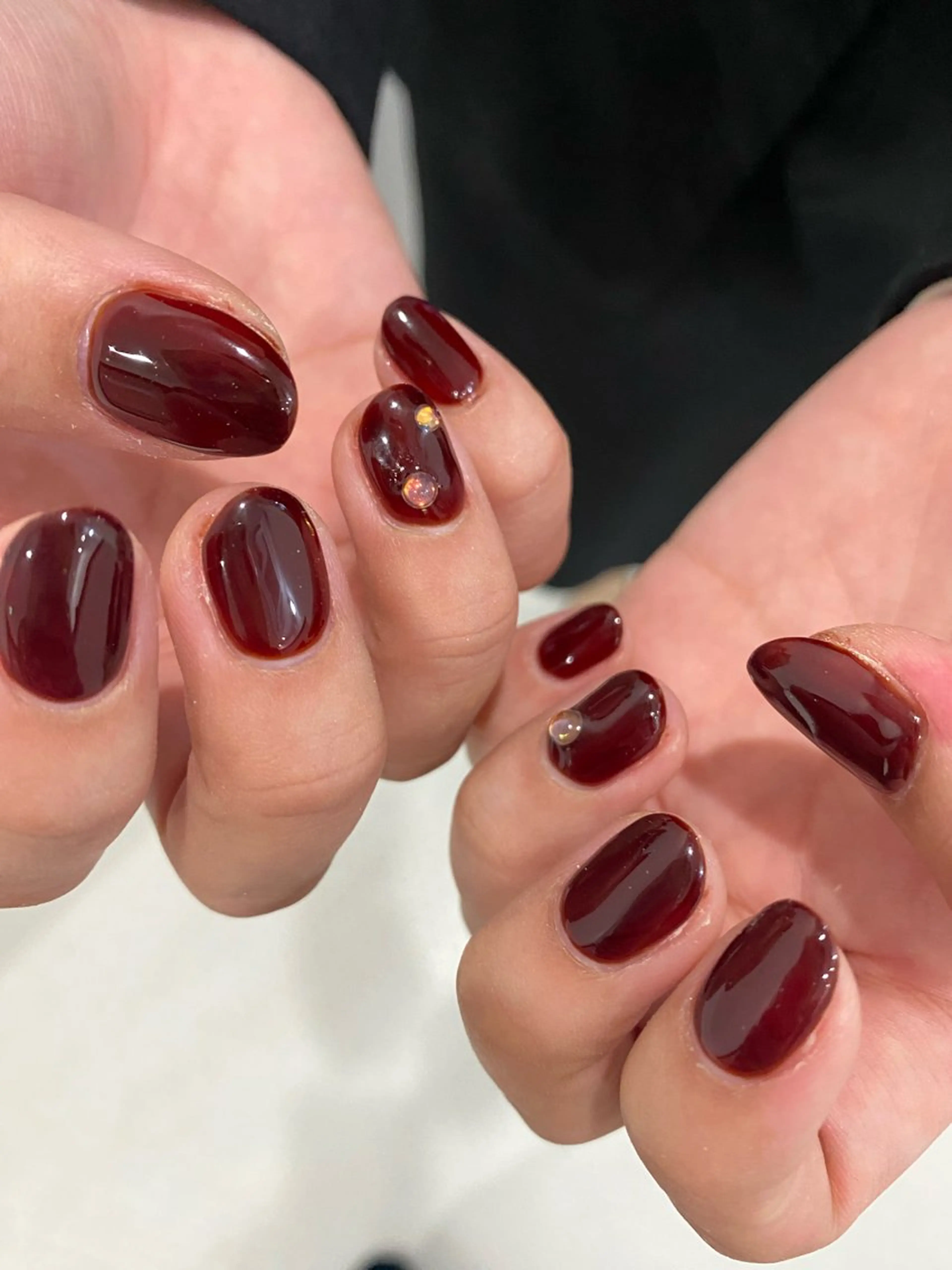 ネイル ボルドー y nahoのネイルデザイン