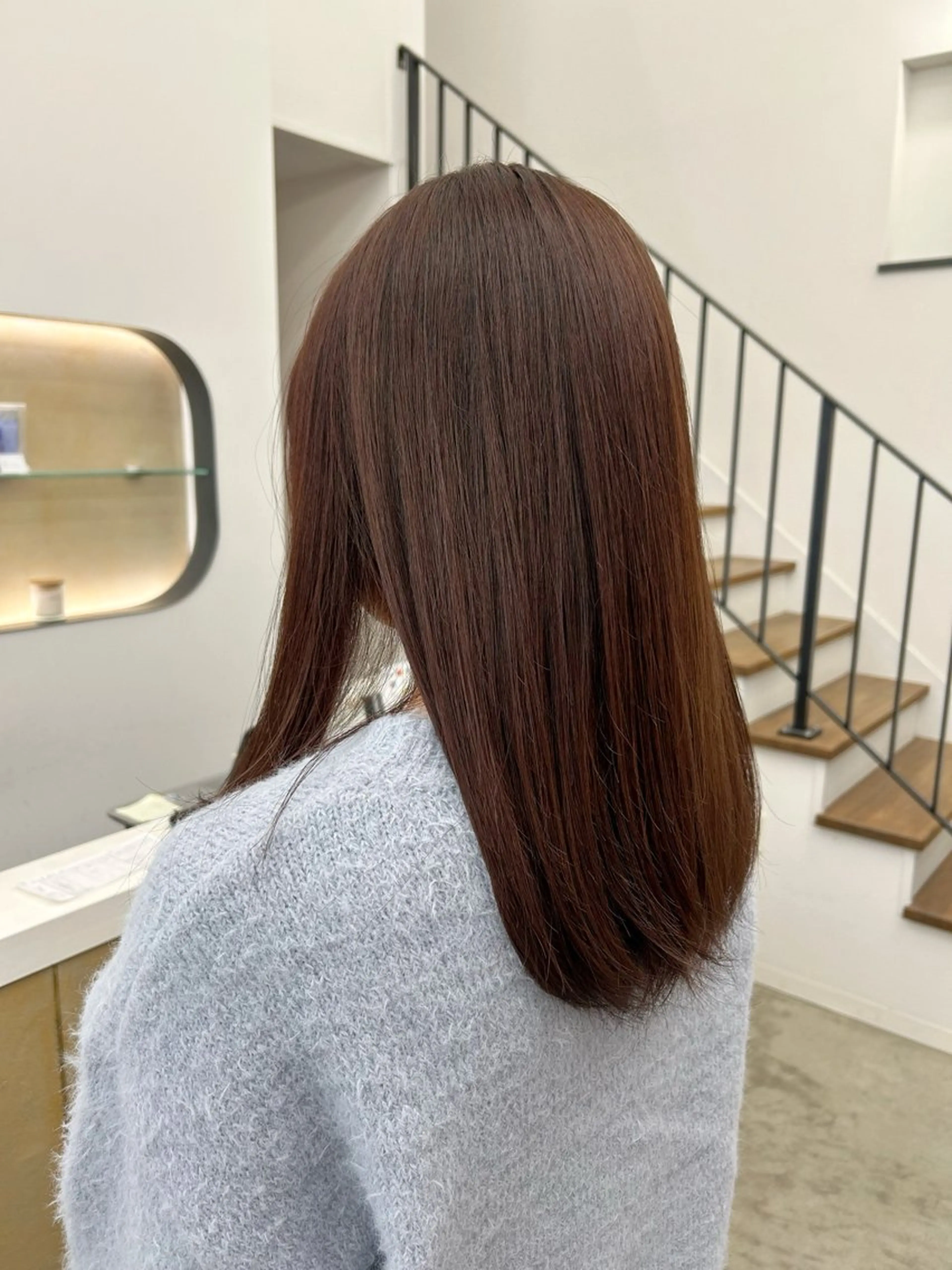 ロング 髪質改善 韓国風ヘア ヘアカラー 本澤 朋香のヘアスタイル