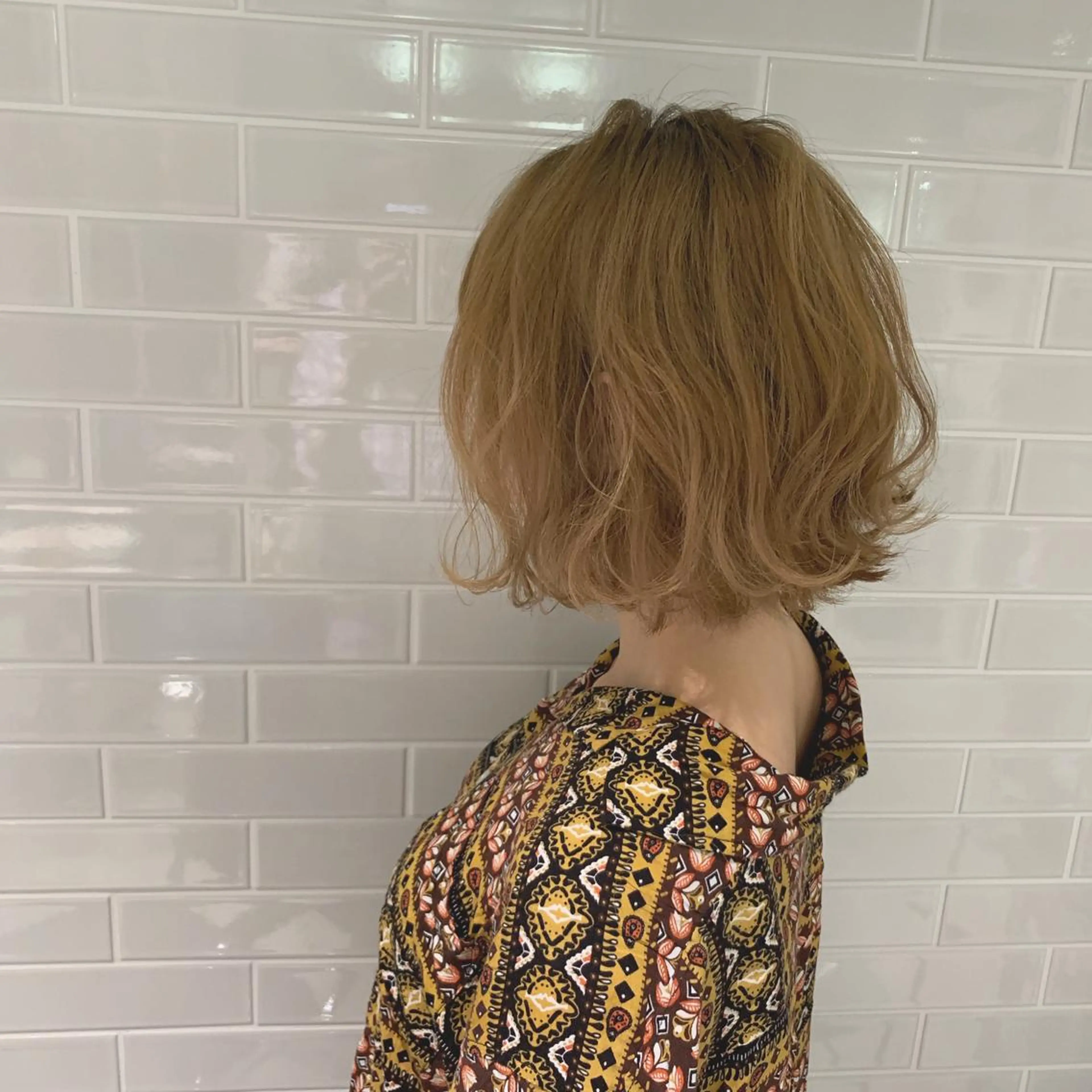 カラー ベージュカラー カット トリートメント インナーカラー/天神 ブリーチ/吉田のヘアスタイル