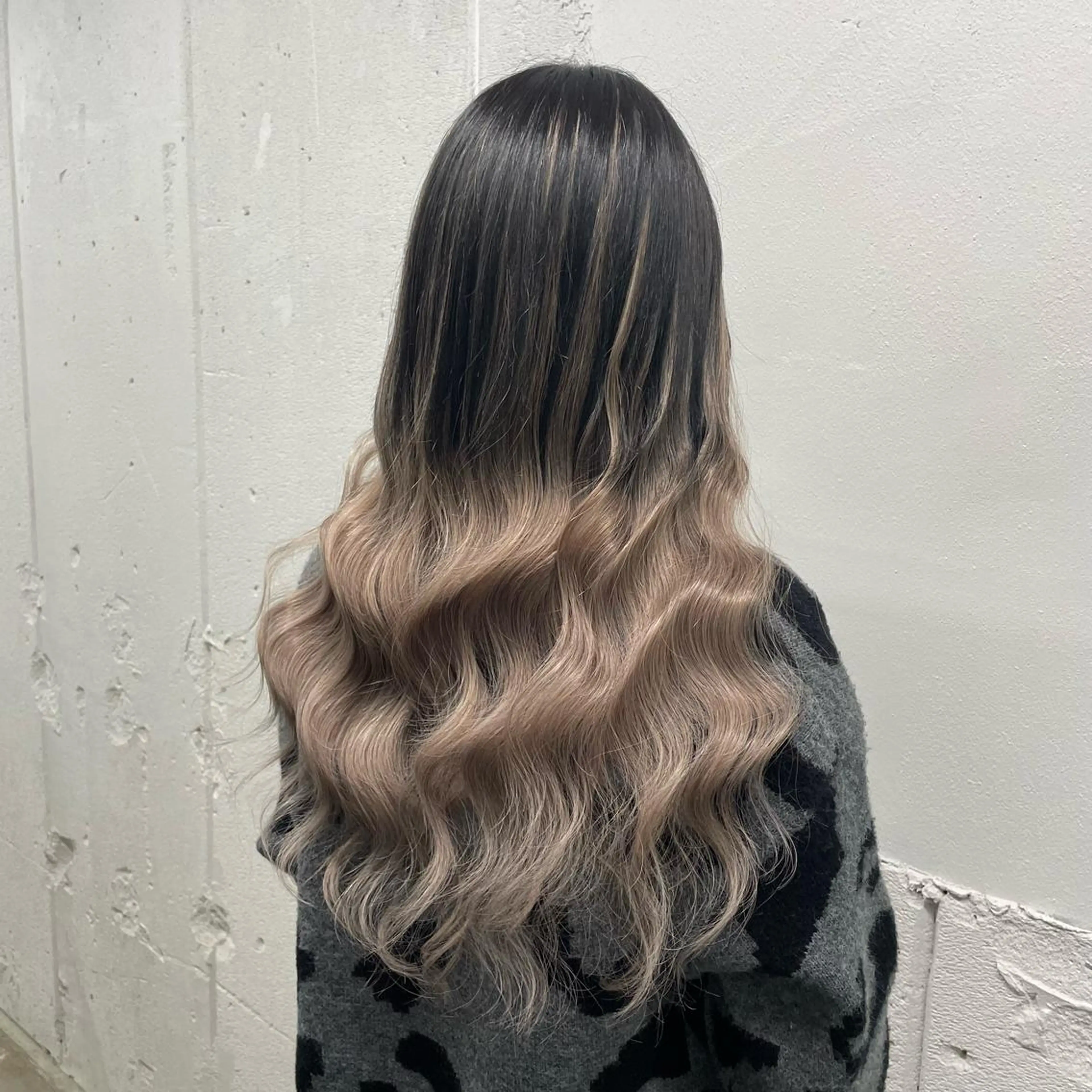 ロング カラー シールエクステ バレイヤージュ ミストバング ダブルカラー  フェイスフレーミング エクステ 🧡艶髪ちゅるん髪 🫧🧡YUKI❄️のヘアスタイル