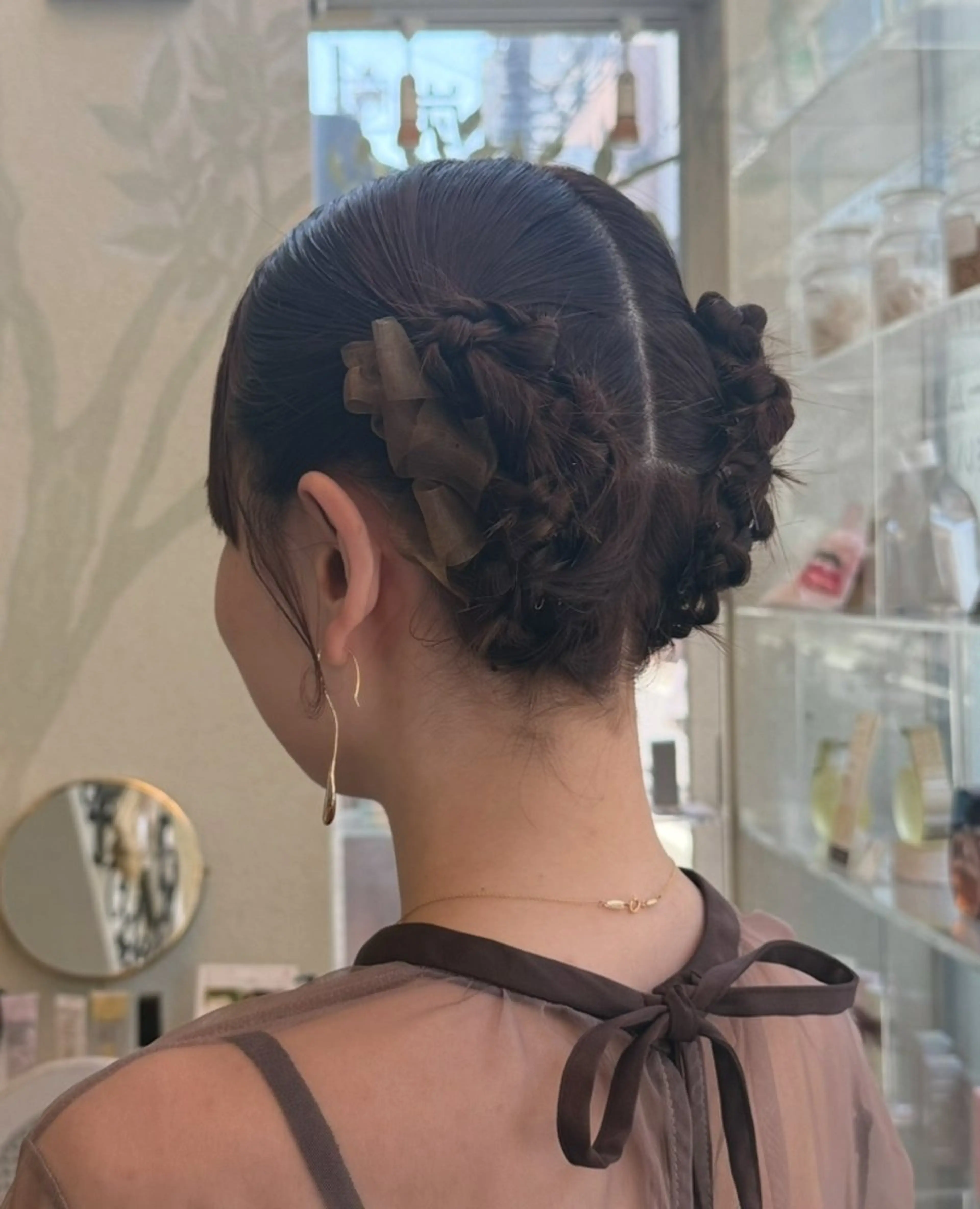 ミディアム ヘアアレンジ ヘアセット ヘアアレンジ 表参道 💠Ayano💠のヘアスタイル