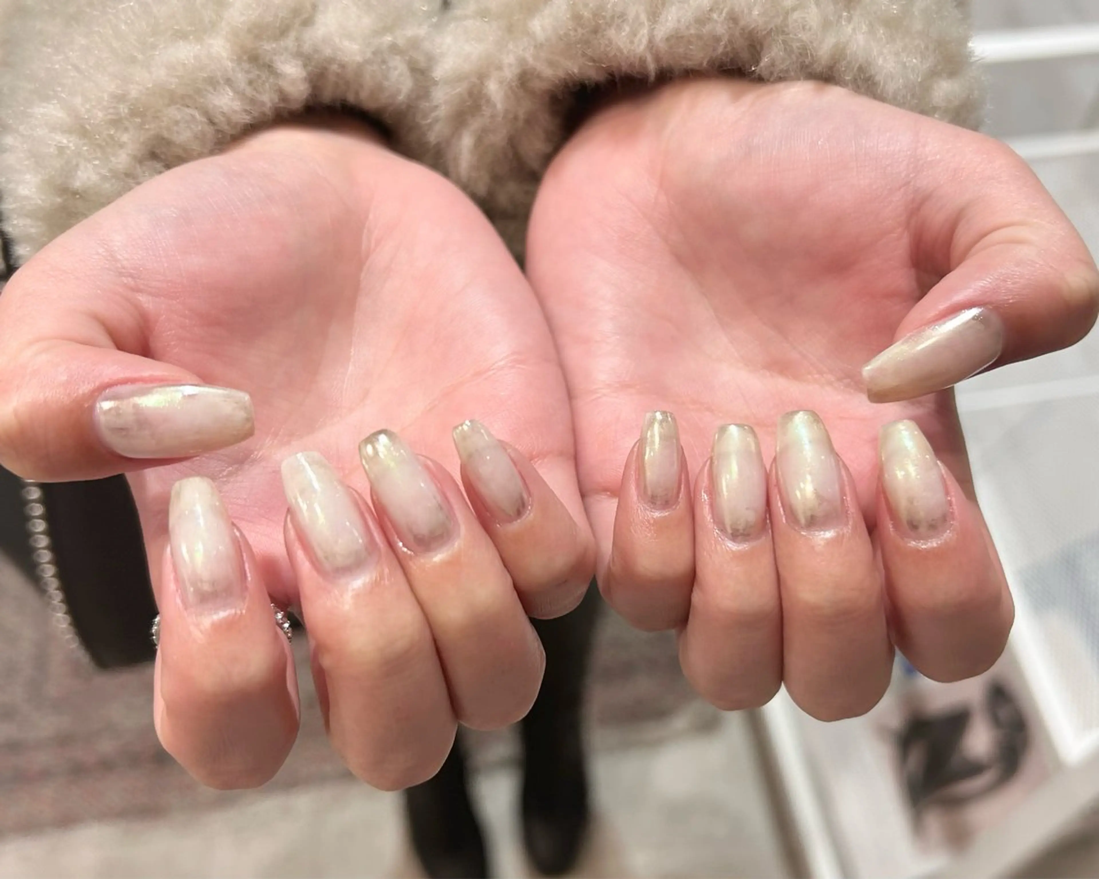 ネイル ハンドネイル 0203ムニムサン 💙Mihoのネイルデザイン