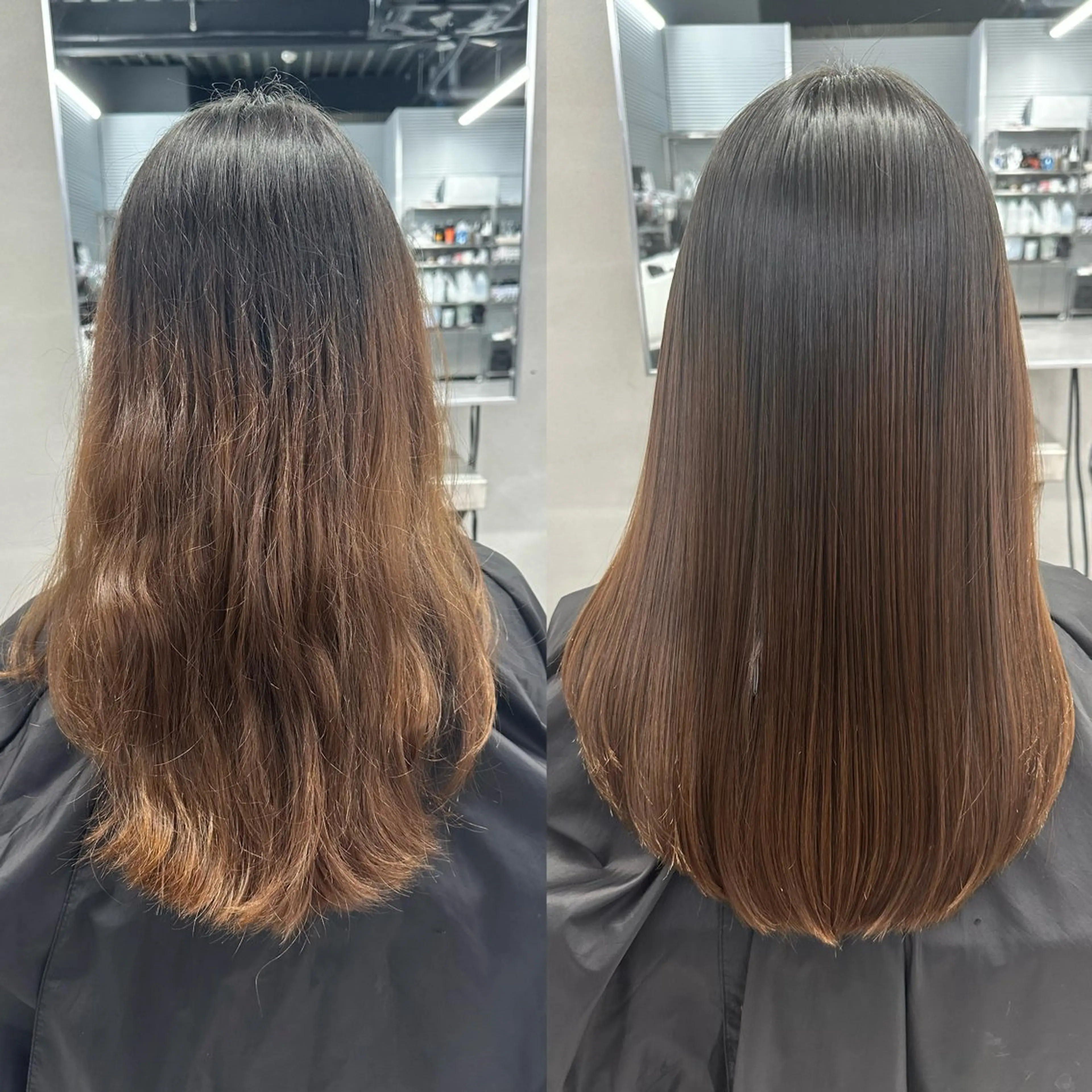 ロング パーマ 縮毛矯正 トリートメント 縮毛矯正/IROHA 🌷るかのヘアスタイル