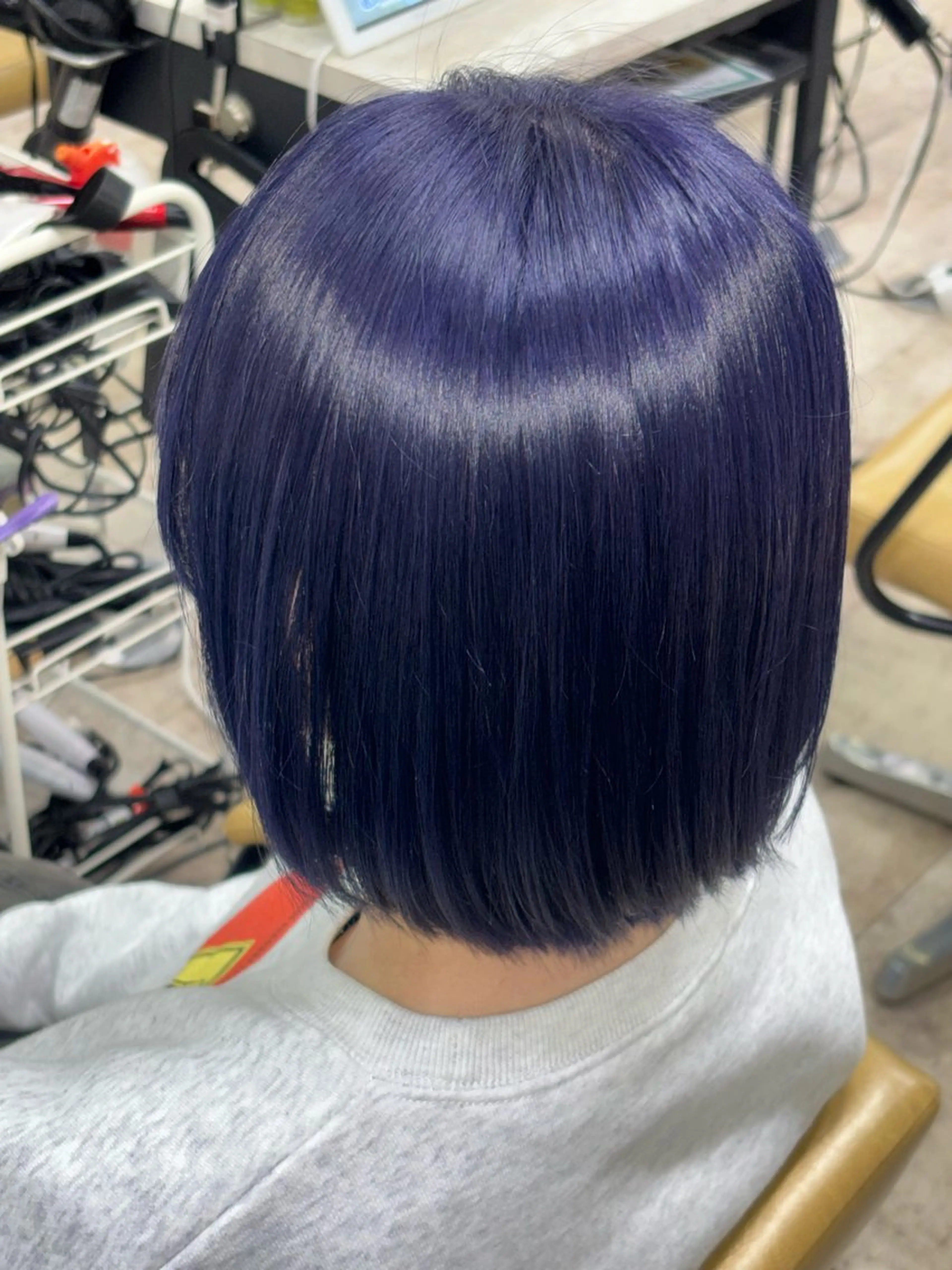 カラー ブリーチ ブルーカラー ブルーラベンダー イルミナカラー ラベンダーカラー ヘアカラー 透明感カラー🦋 Yuu🦋のヘアスタイル