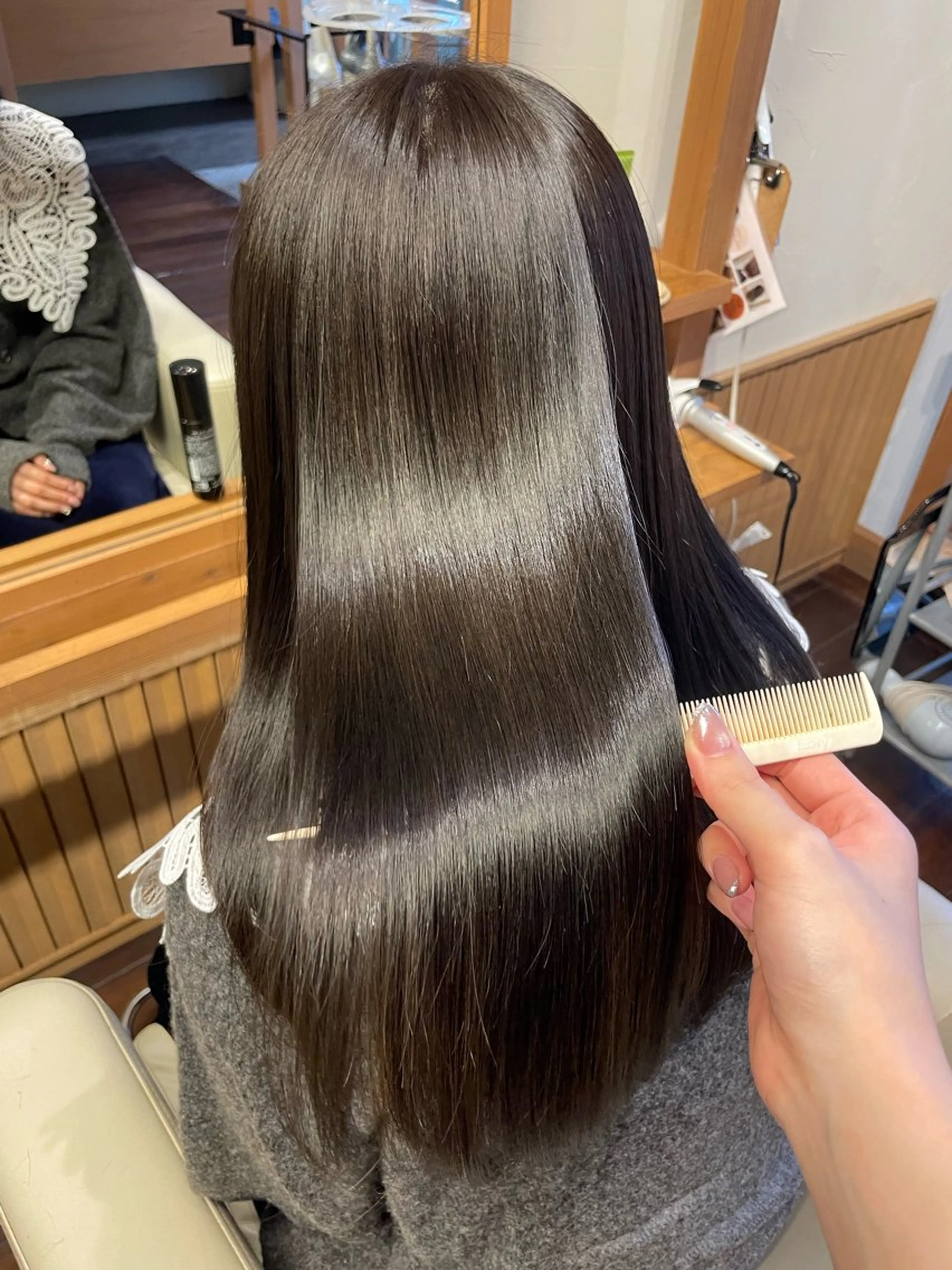 ロング カット ヘアカラー トリートメント 透明感カラー/ 小顔カット/ミヅキのヘアスタイル