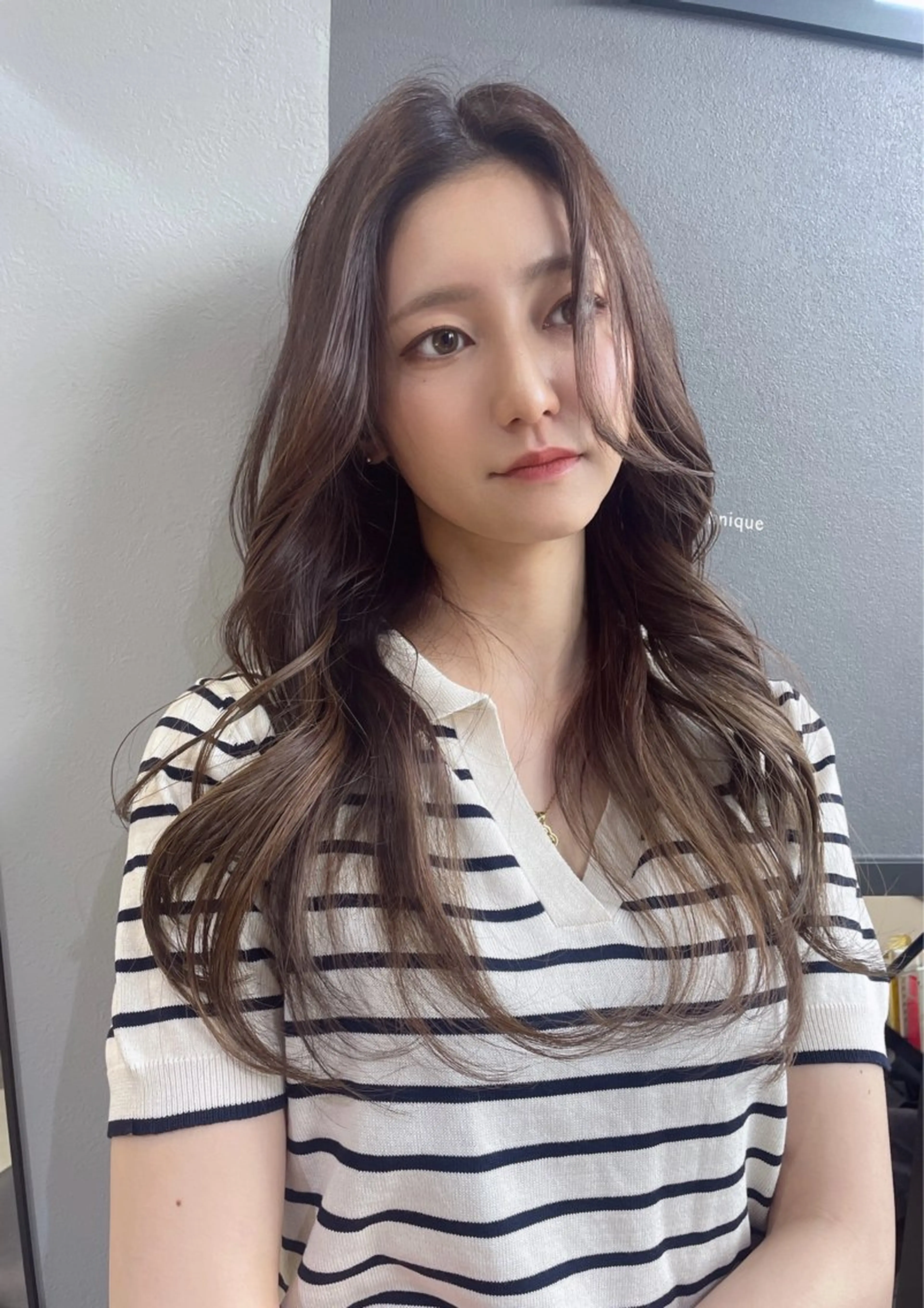 ロング カラー 韓国風ヘア レイヤーカット AIRI layer cut hairのヘアスタイル