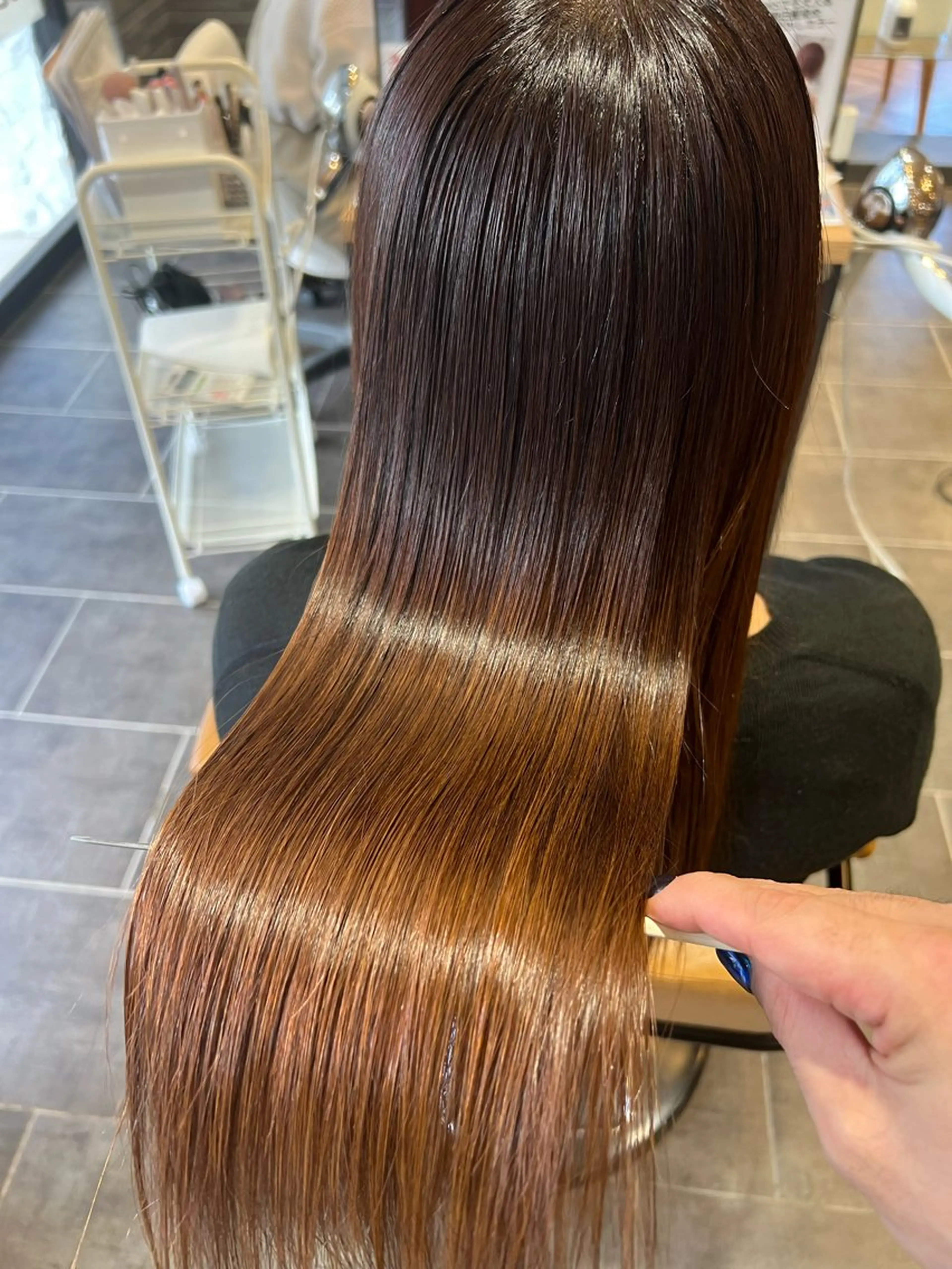 ロング カラー 髪質改善 トリートメント ツヤ髪の匠/髪質改善 山本晃太のヘアスタイル