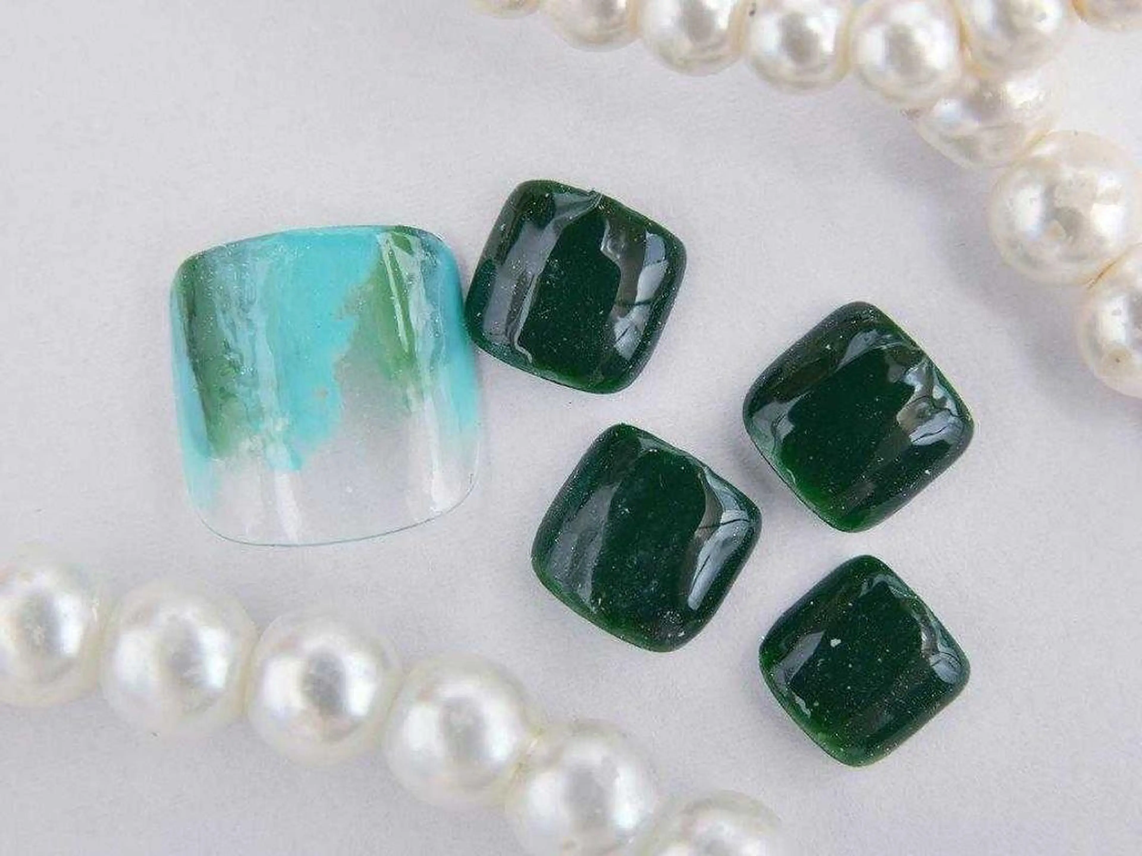 ネイル 桜ネイル フラッシュネイル フットネイル ジェルネイル キラキラネイル Tiary Nail Yのネイルデザイン