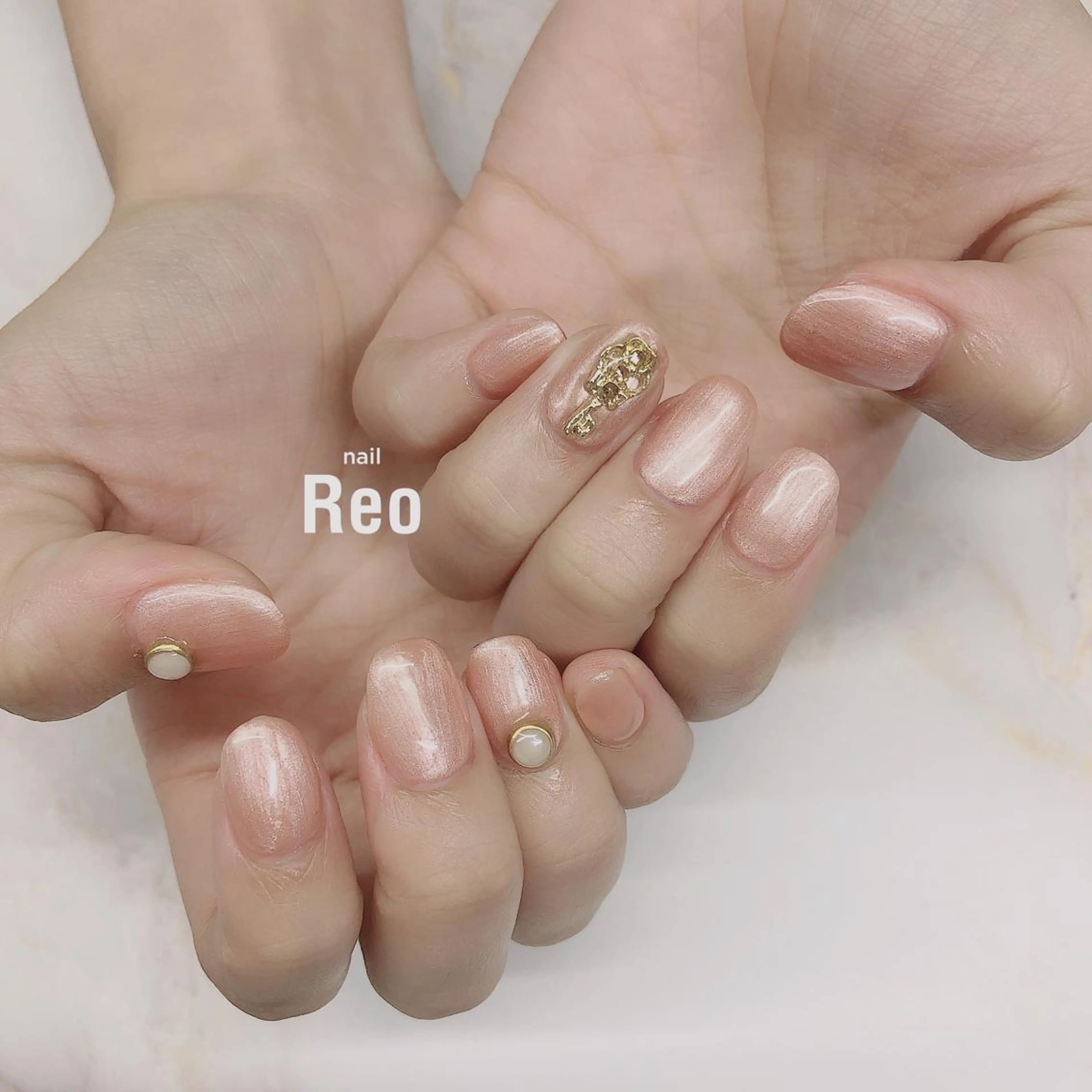ミディアム ネイル Reonail 💕Kana💕のネイルデザイン