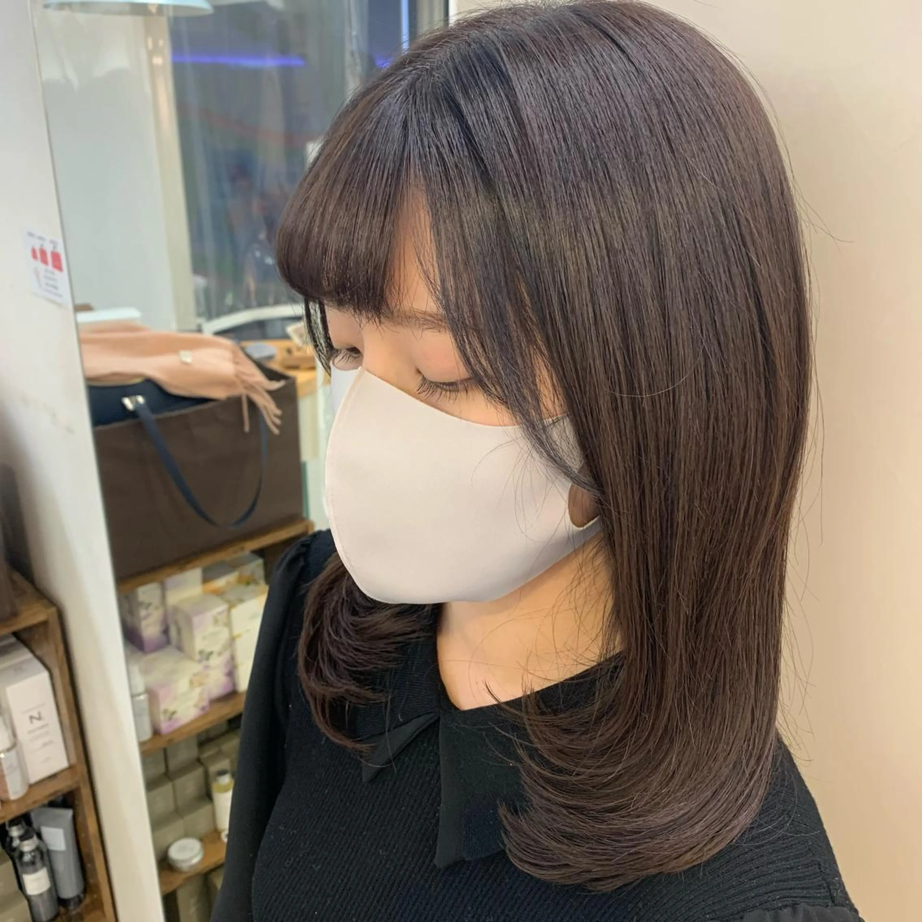 ミディアム GO TODAY シェアサロン 銀座Arc店所属・デジタルパーマ🫧 韓国風ヘア🫧サクラのヘアスタイル