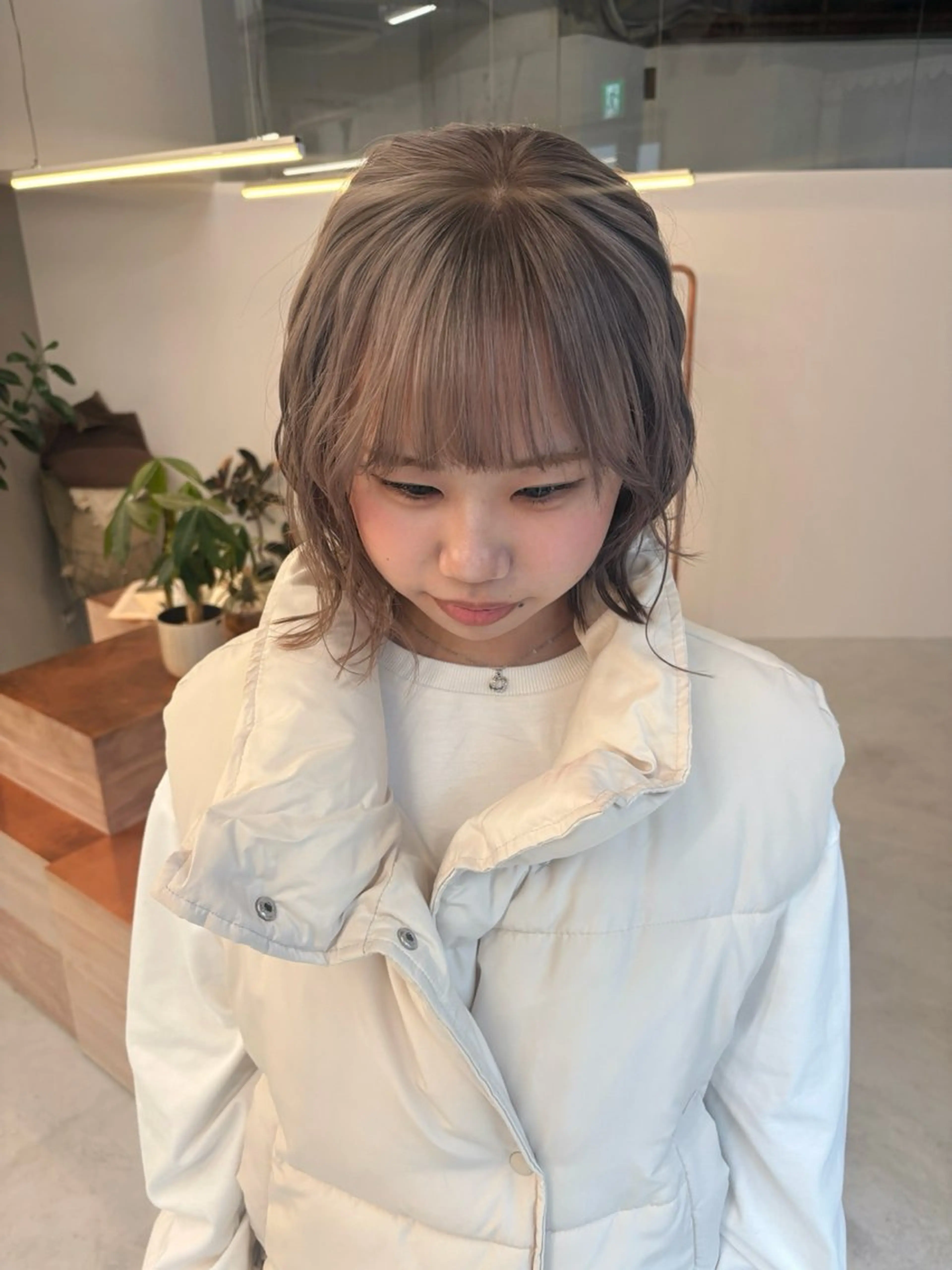 ミディアム the hinc所属・ami/大阪/暖色 /レイヤーカットのヘアスタイル