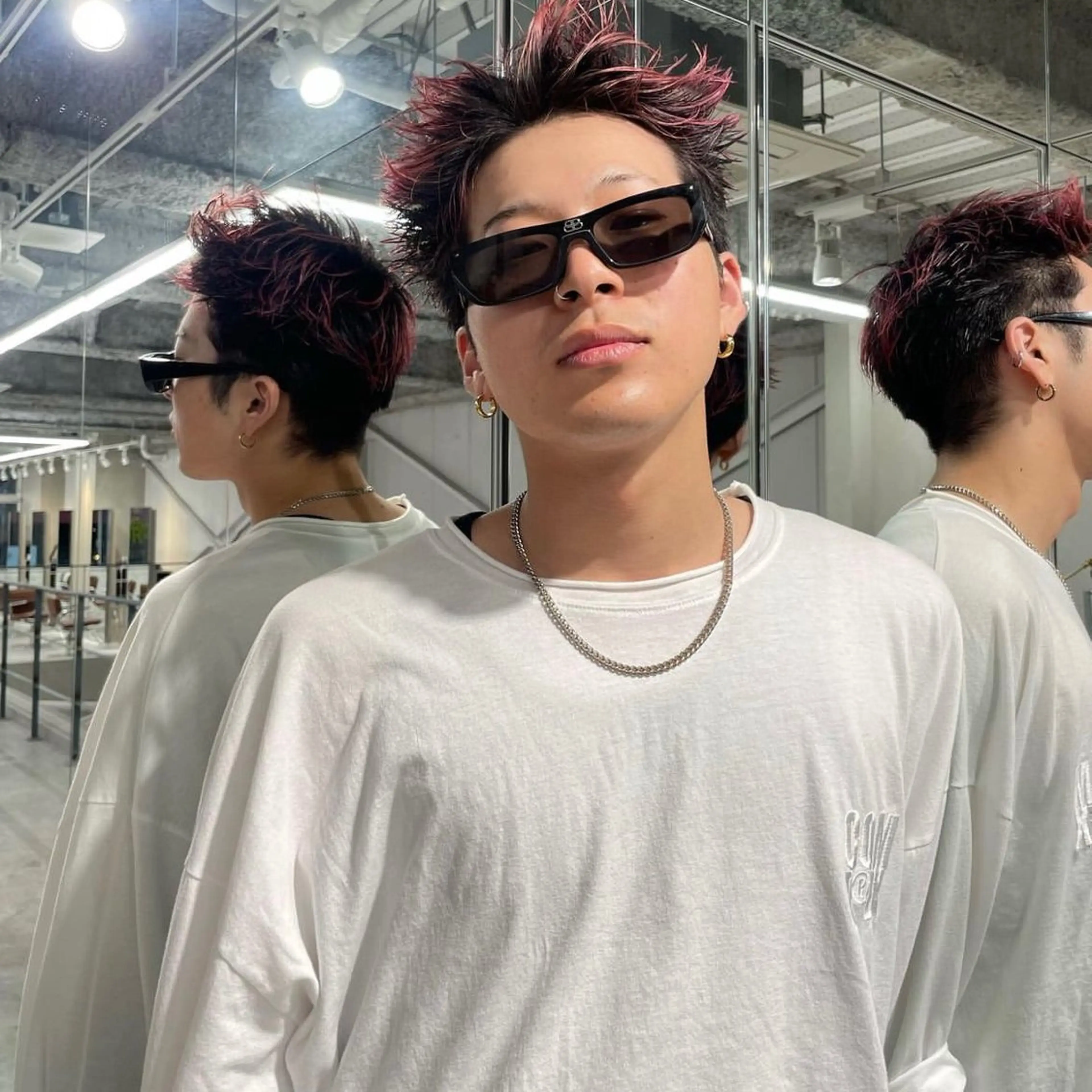 ショート カラー メンズ 花香竜太/エクステ /ハイトーンカラーのヘアスタイル