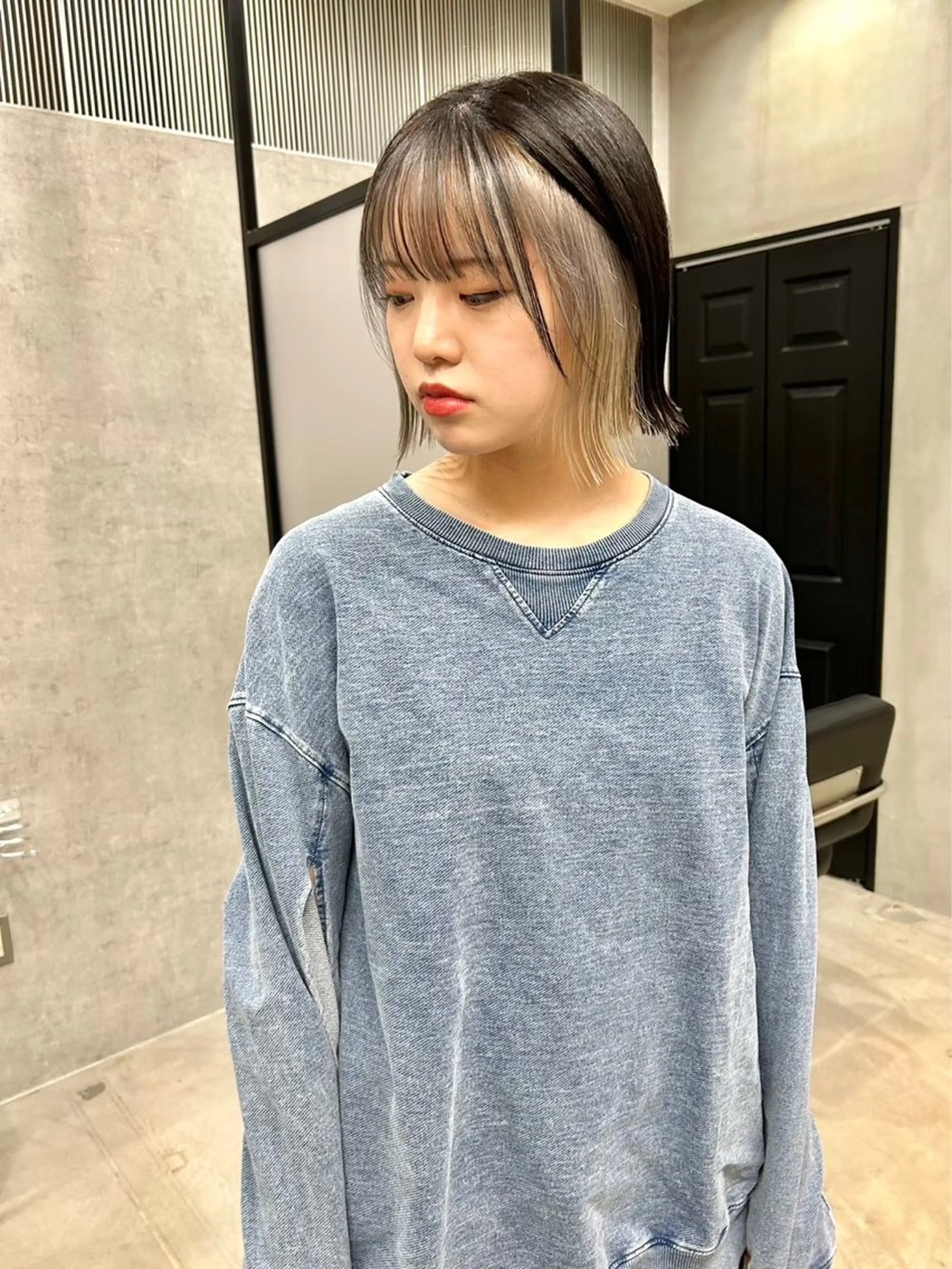 インナーカラー+全体カラーの写真