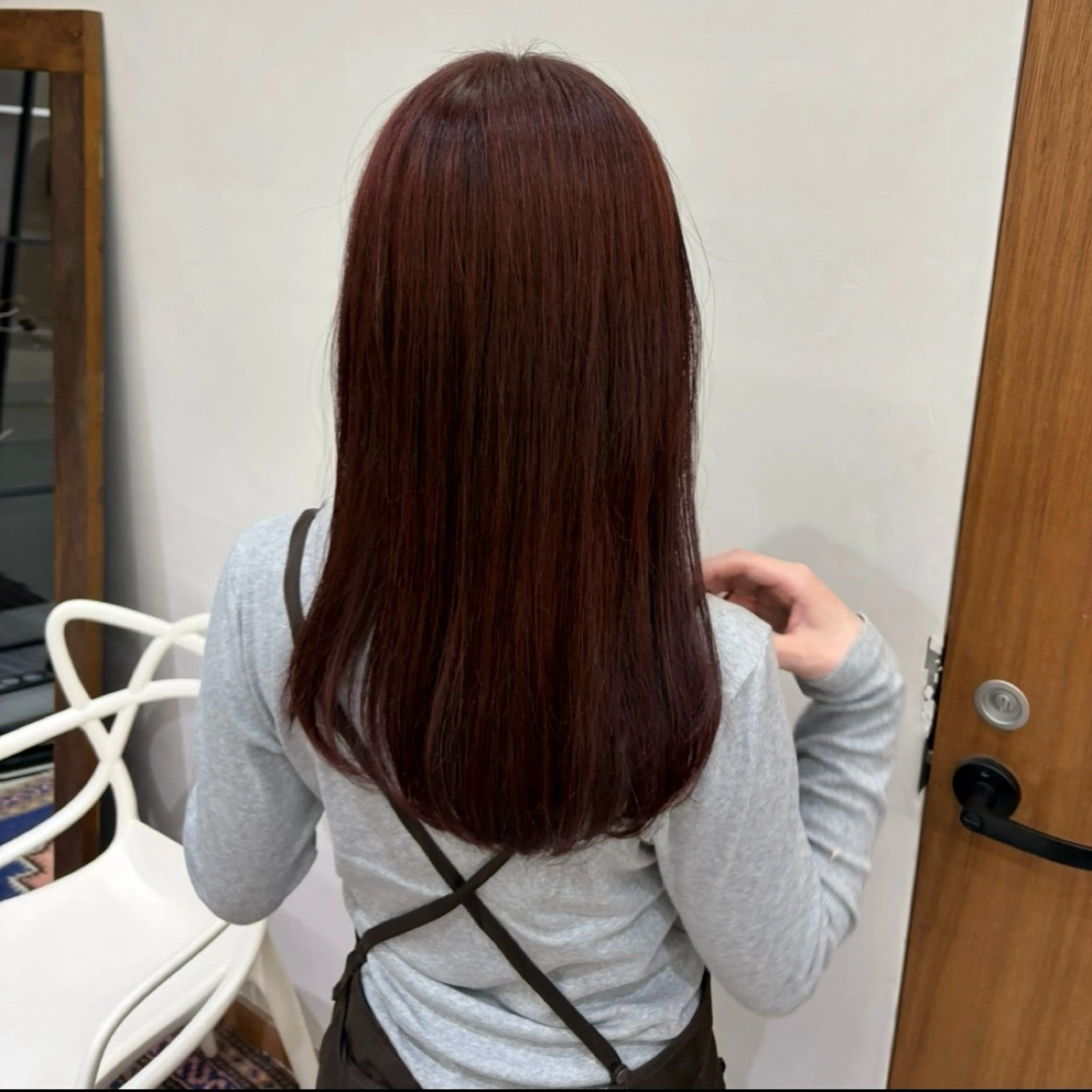 セミロング カラー ダブルカラー momo / カラーモデルのヘアスタイル
